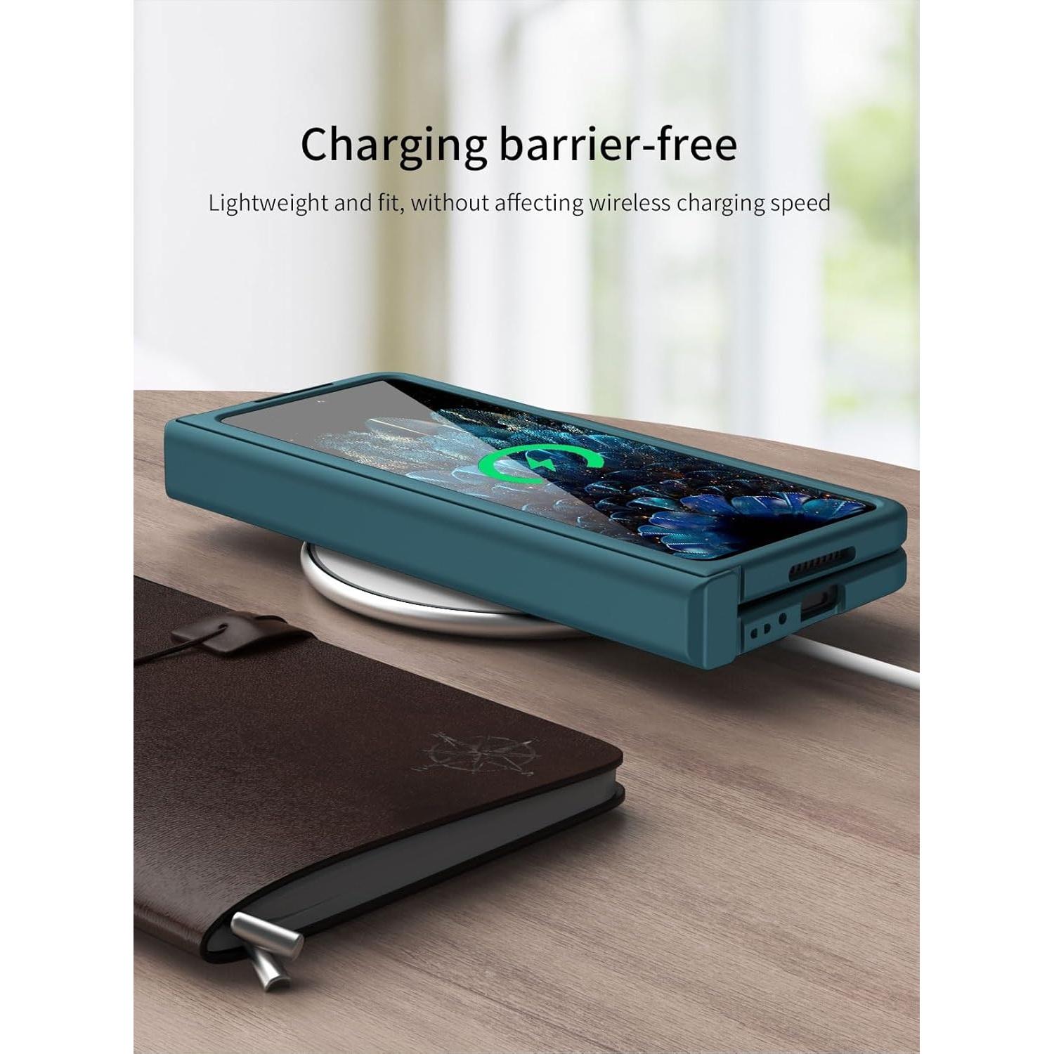 Funda de billetera Oppo Find N con protector de pantalla negro