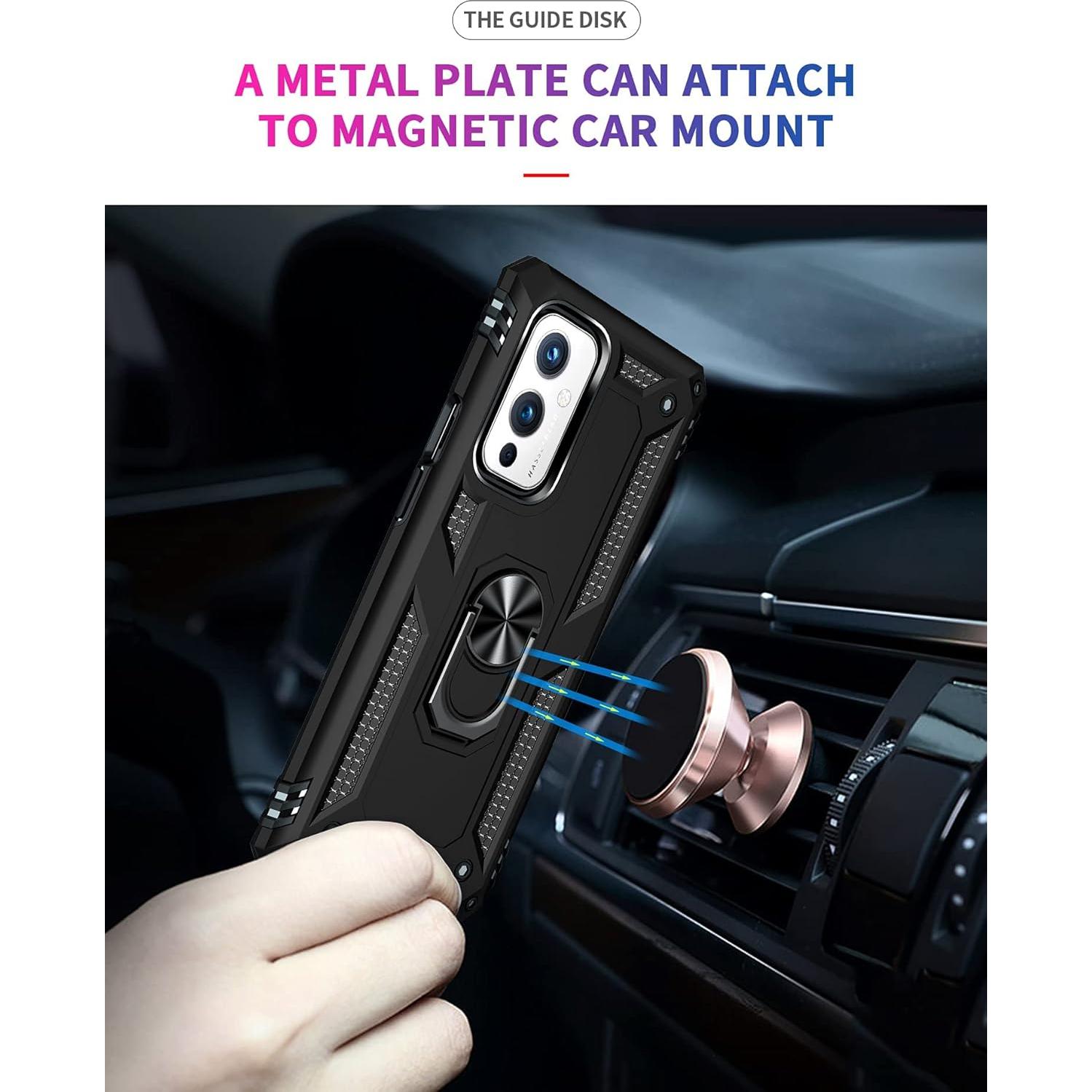 Funda Dionsibei Grado Militar para Oneplus 9 5G - Negro