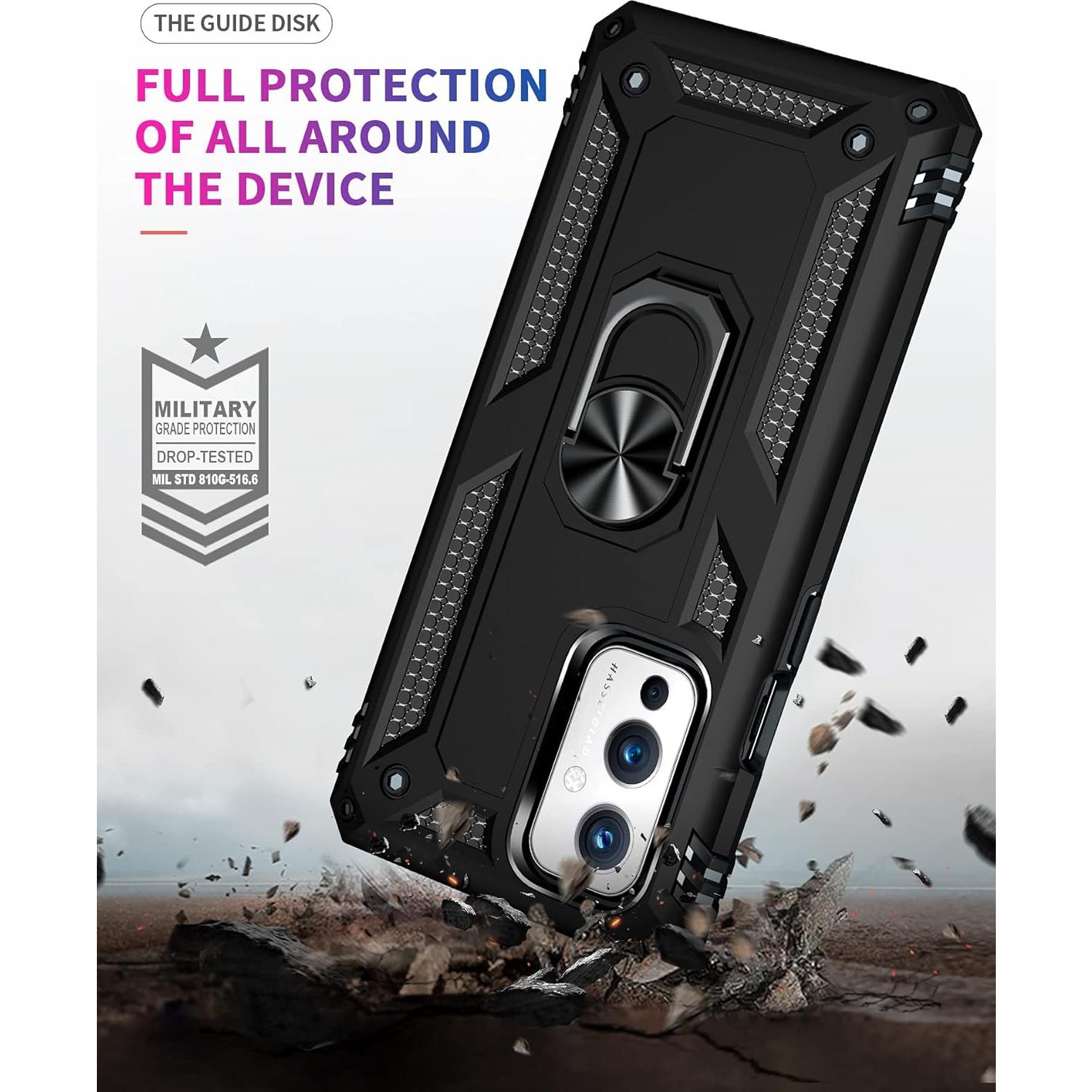 Funda Dionsibei Grado Militar para Oneplus 9 5G - Negro
