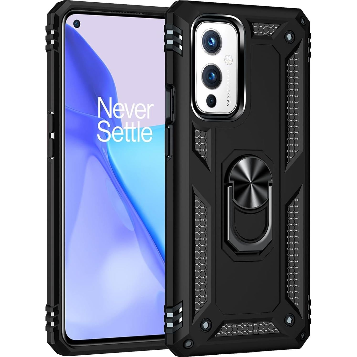 Funda Dionsibei Grado Militar para Oneplus 9 5G - Negro