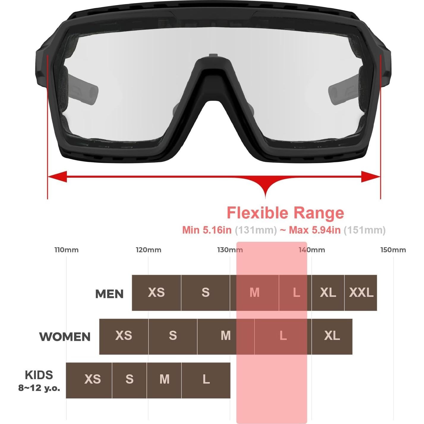 Gafas de sol WDP100 antiempañantes para motociclismo