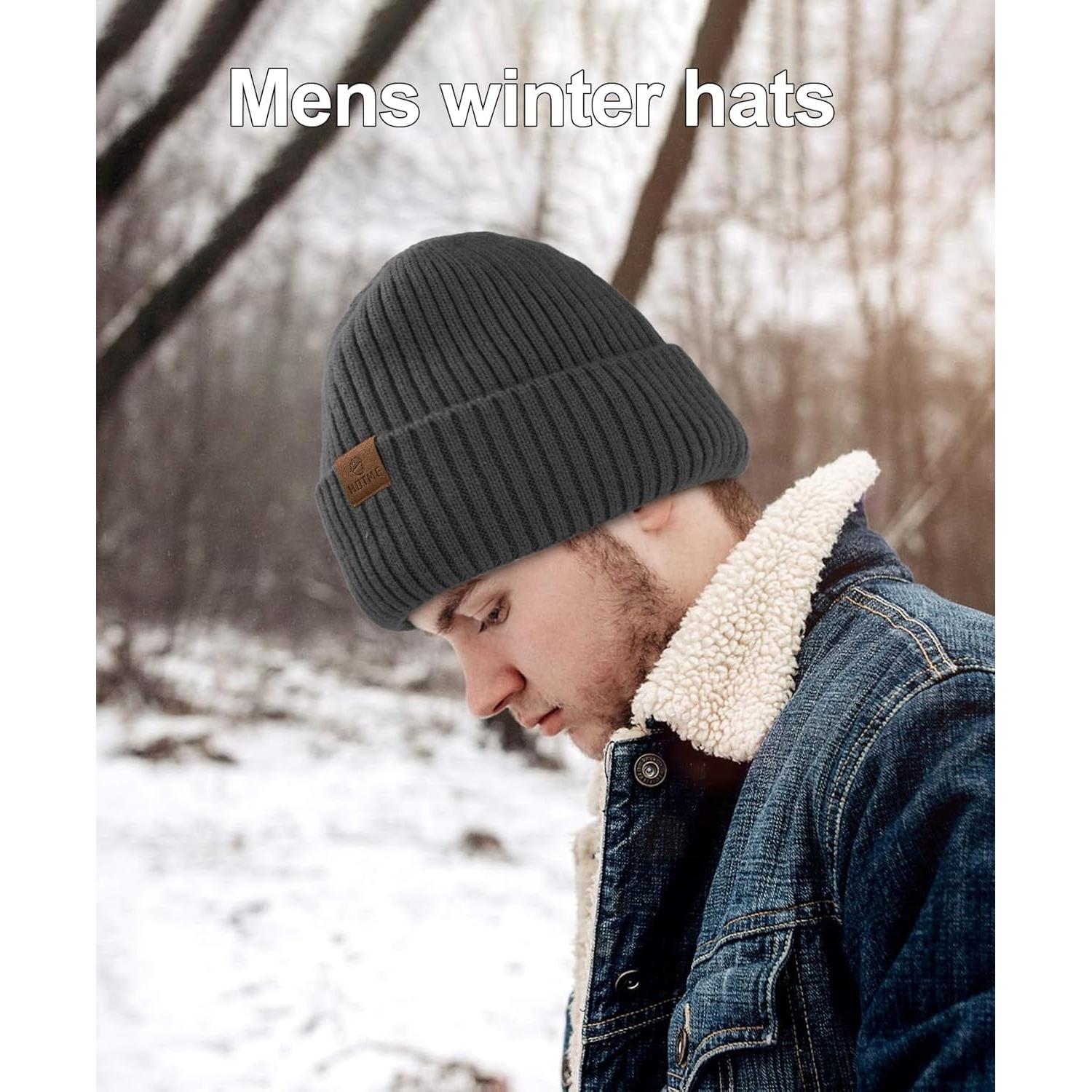 Gorro de lana Merino ZTL unisex gris oscuro forro polar