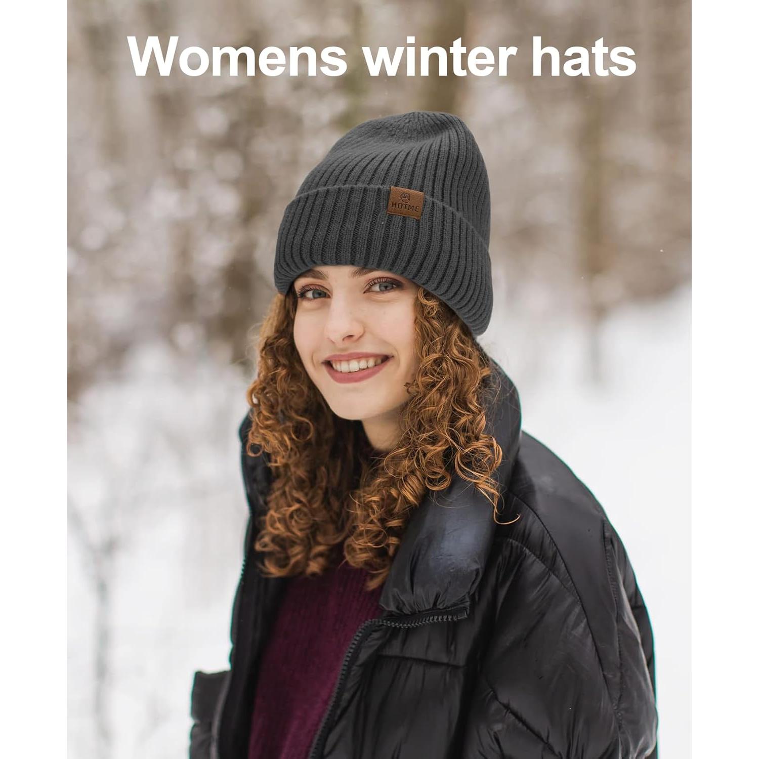 Gorro de lana Merino ZTL unisex gris oscuro forro polar