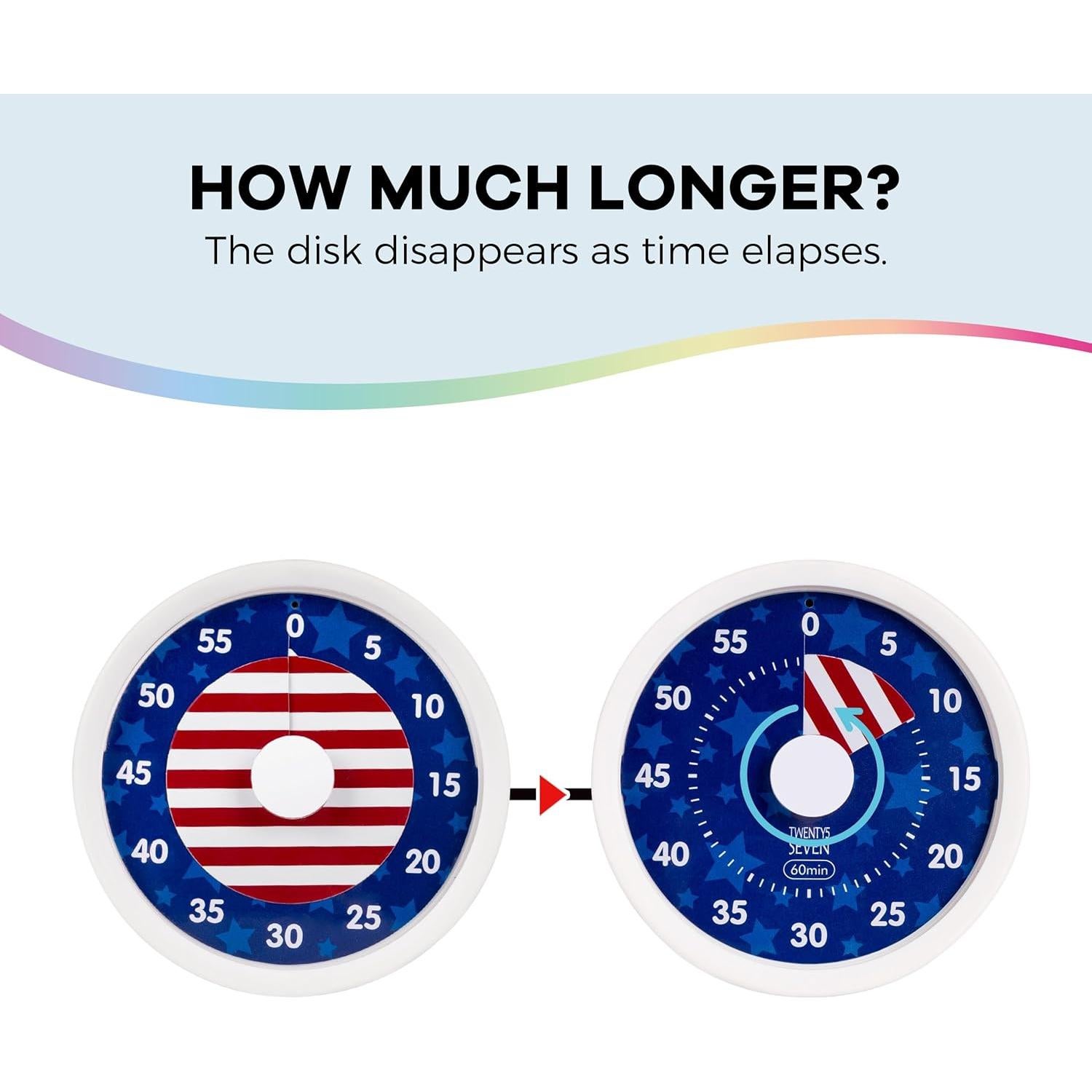 Temporizador Visual Silencioso TWENTY5 SEVEN 60 Minutos