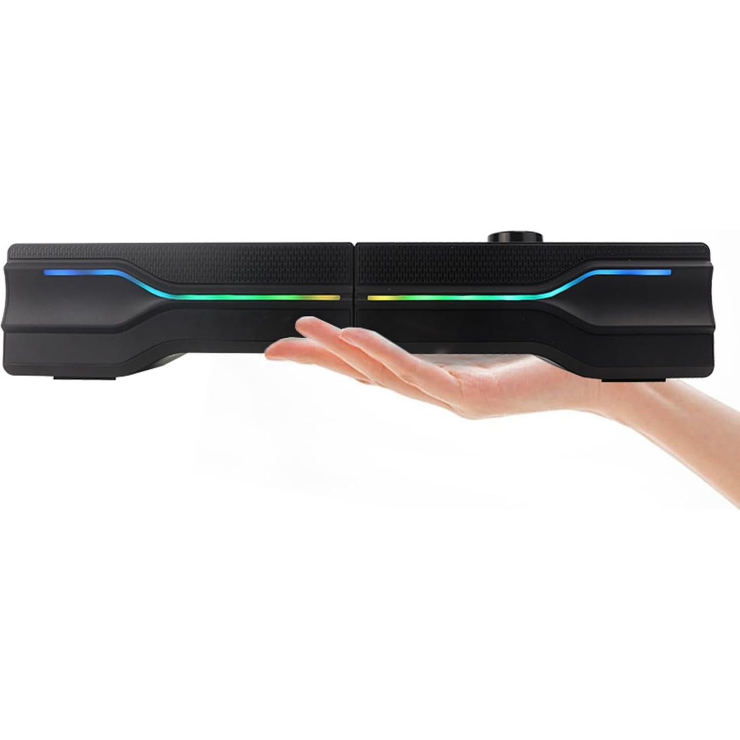 Barra de sonido USB GamesterGear SY-SPK20244 con LED RGB
