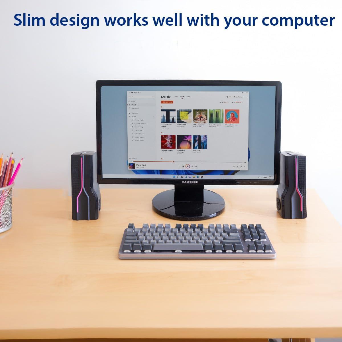 Barra de sonido USB GamesterGear SY-SPK20244 con LED RGB