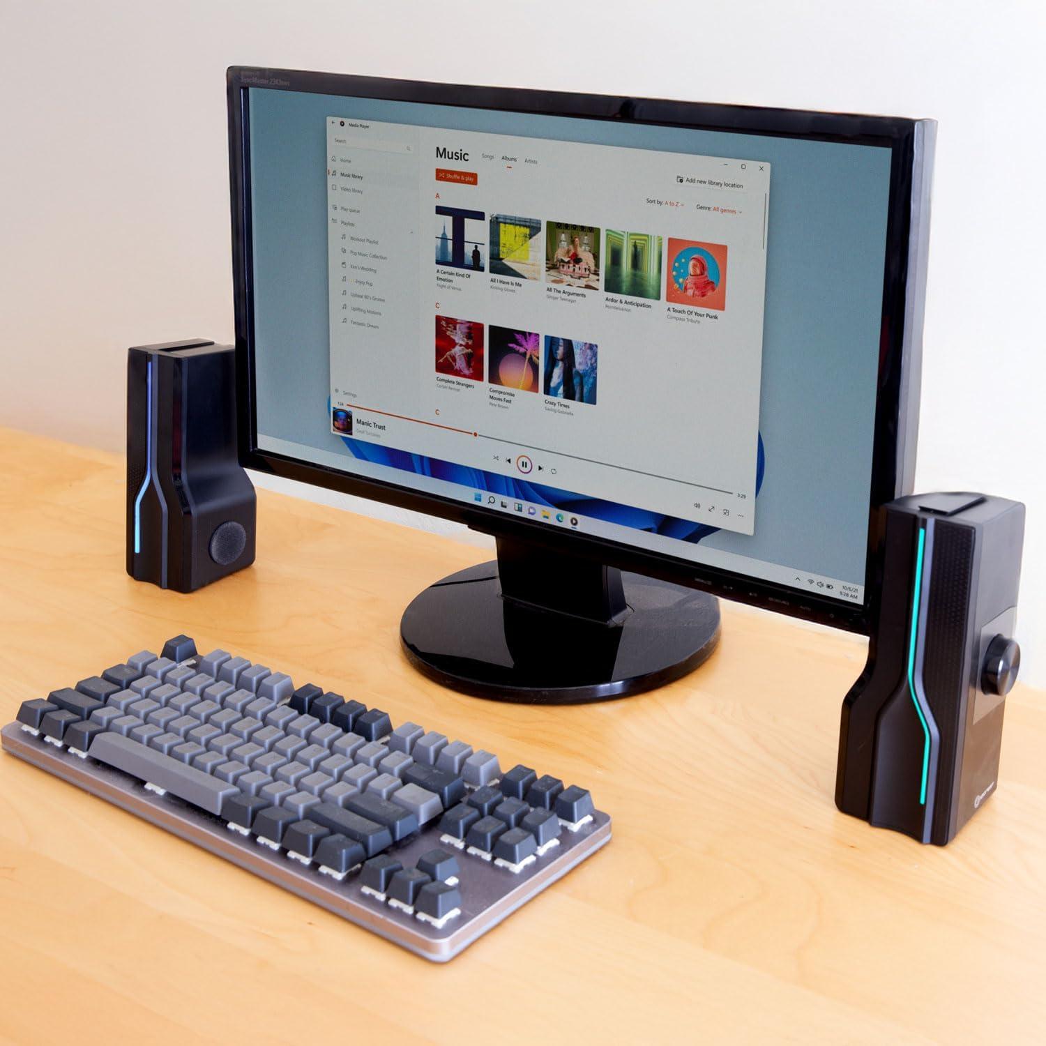 Barra de sonido USB GamesterGear SY-SPK20244 con LED RGB