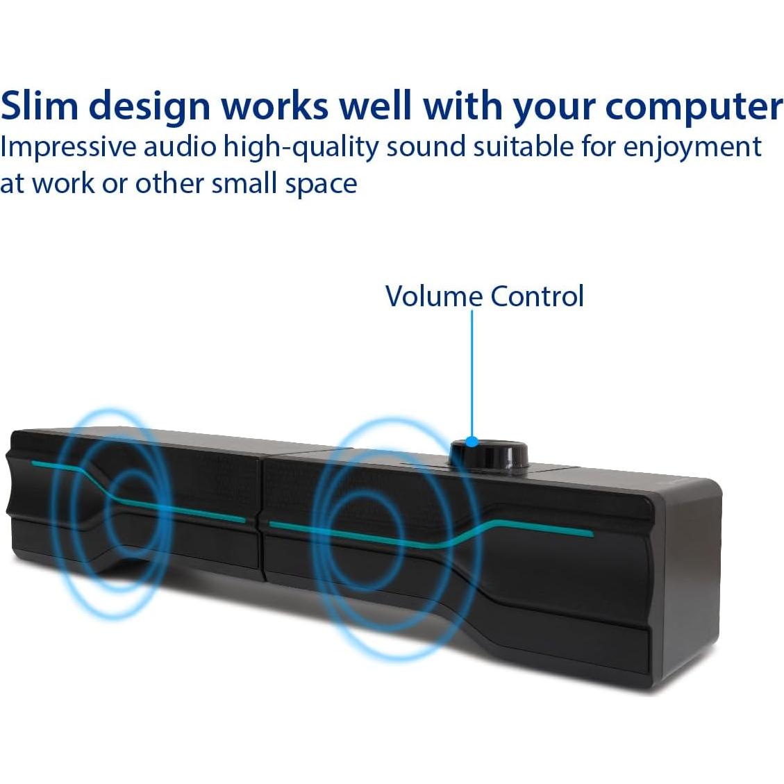 Barra de sonido USB GamesterGear SY-SPK20244 con LED RGB