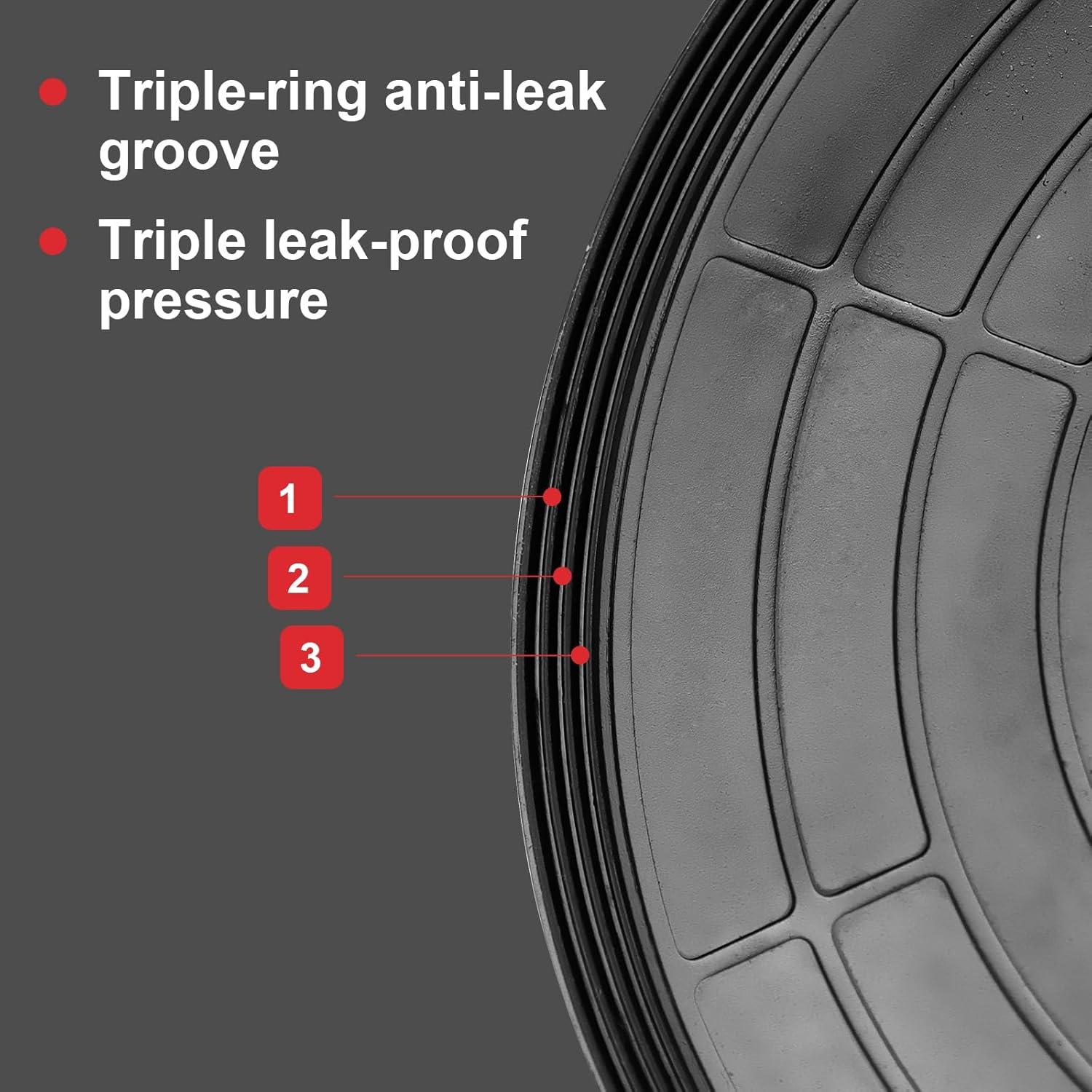 Ventosas de Vidrio DEWINNER 20.32 cm con Manómetro - 299 kg