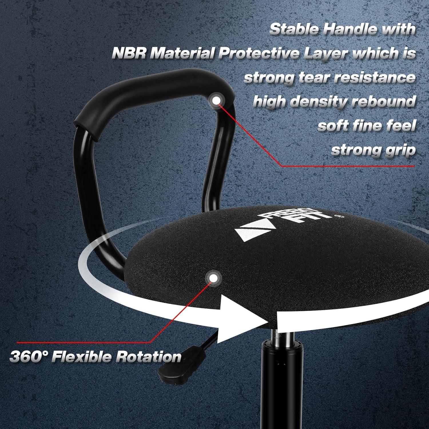 Taburete de Trabajo Mecánico Ajustable FreekyFit D03-B Negro