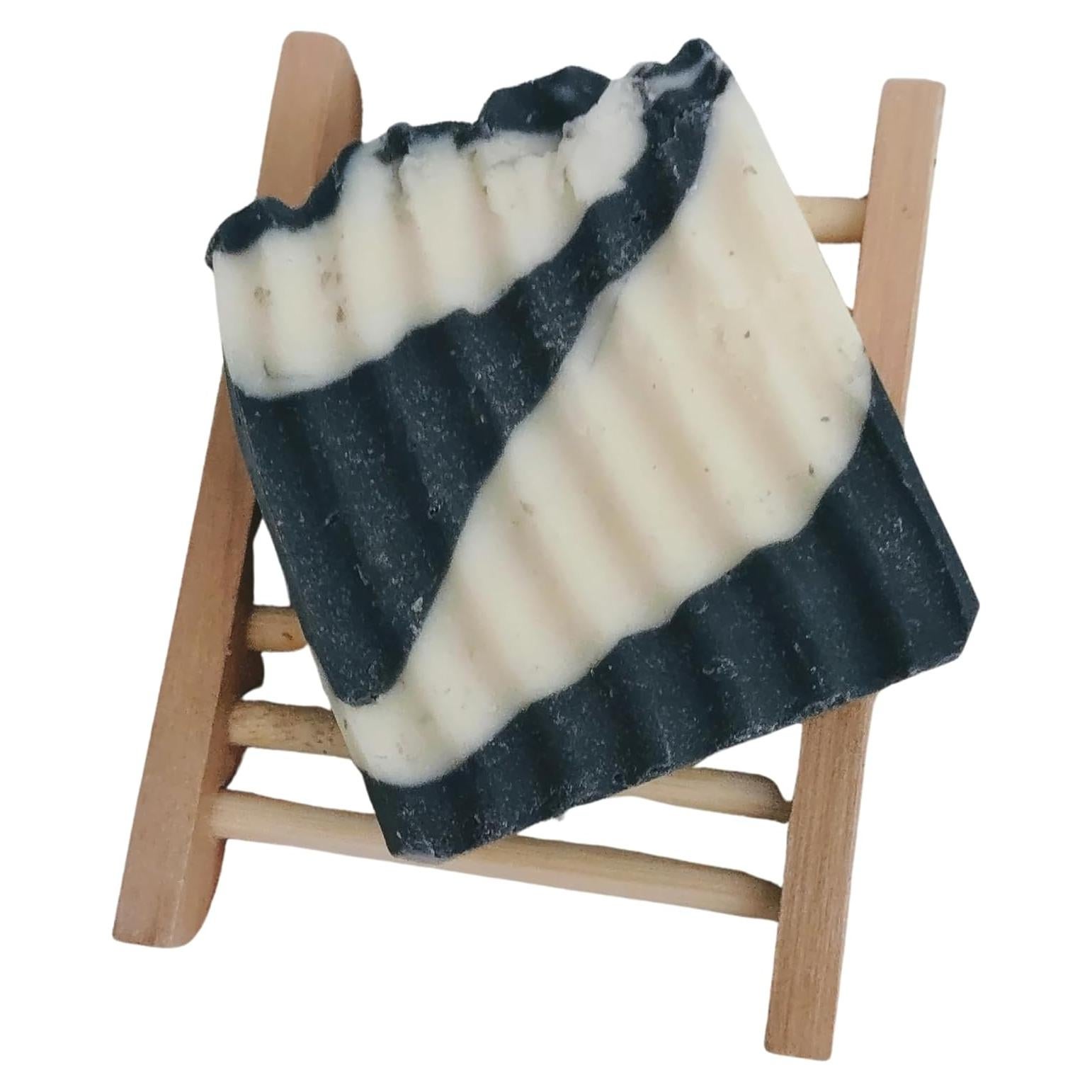 Jabón Artesanal Sixbright 113g - Carbón Activado y Lavanda