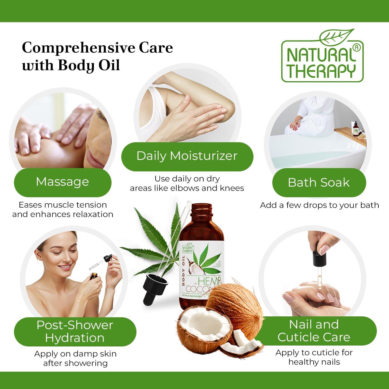 Aceite Corporal Hidratante Crystalline 118 ml - Cáñamo y Coco