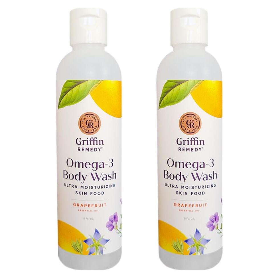 Gel de Ducha Cremoso Griffin Remedy Omega-3 236 ml x2 - Hidratante