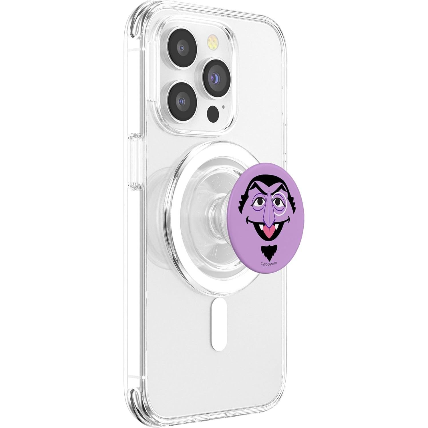 PopSockets MagSafe PopGrip Cara del Conde Plaza Sésamo