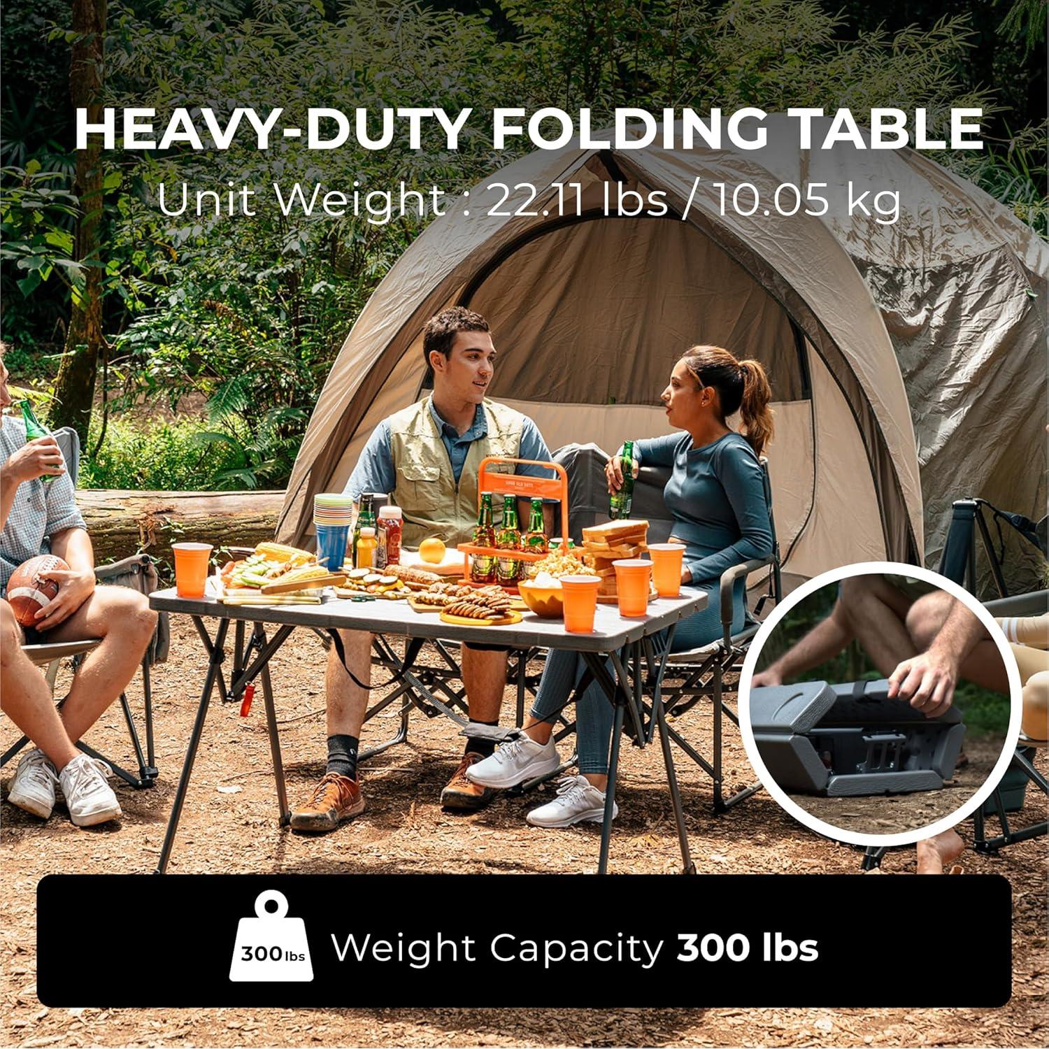 Mesa Plegable Camphor 114.9 cm para Camping y Picnic