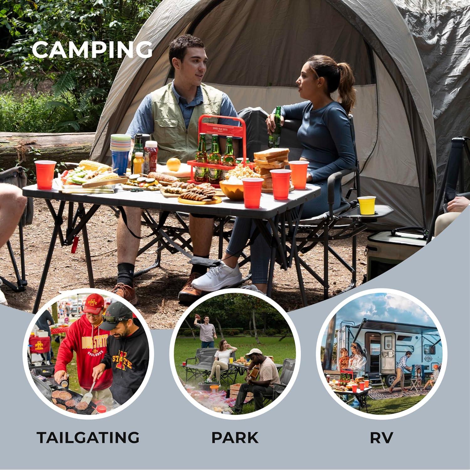 Mesa Plegable Camphor 114.9 cm para Camping y Picnic