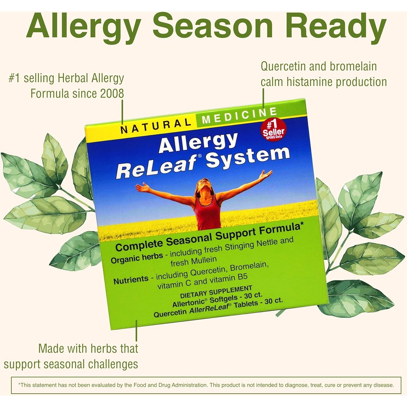 Suplemento Allergy ReLeaf Herbs Etc. - 30 Gelatinas Blandas