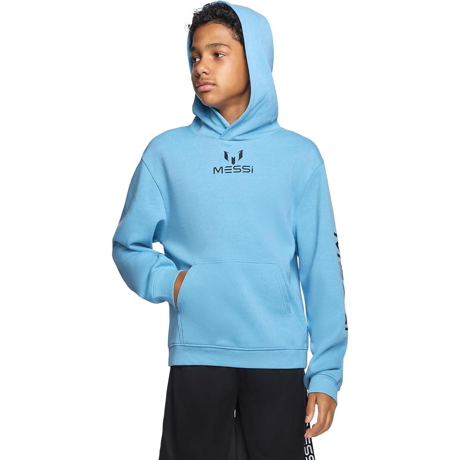 Sudadera con Capucha para Niños Messi Azul Aire Talla 4