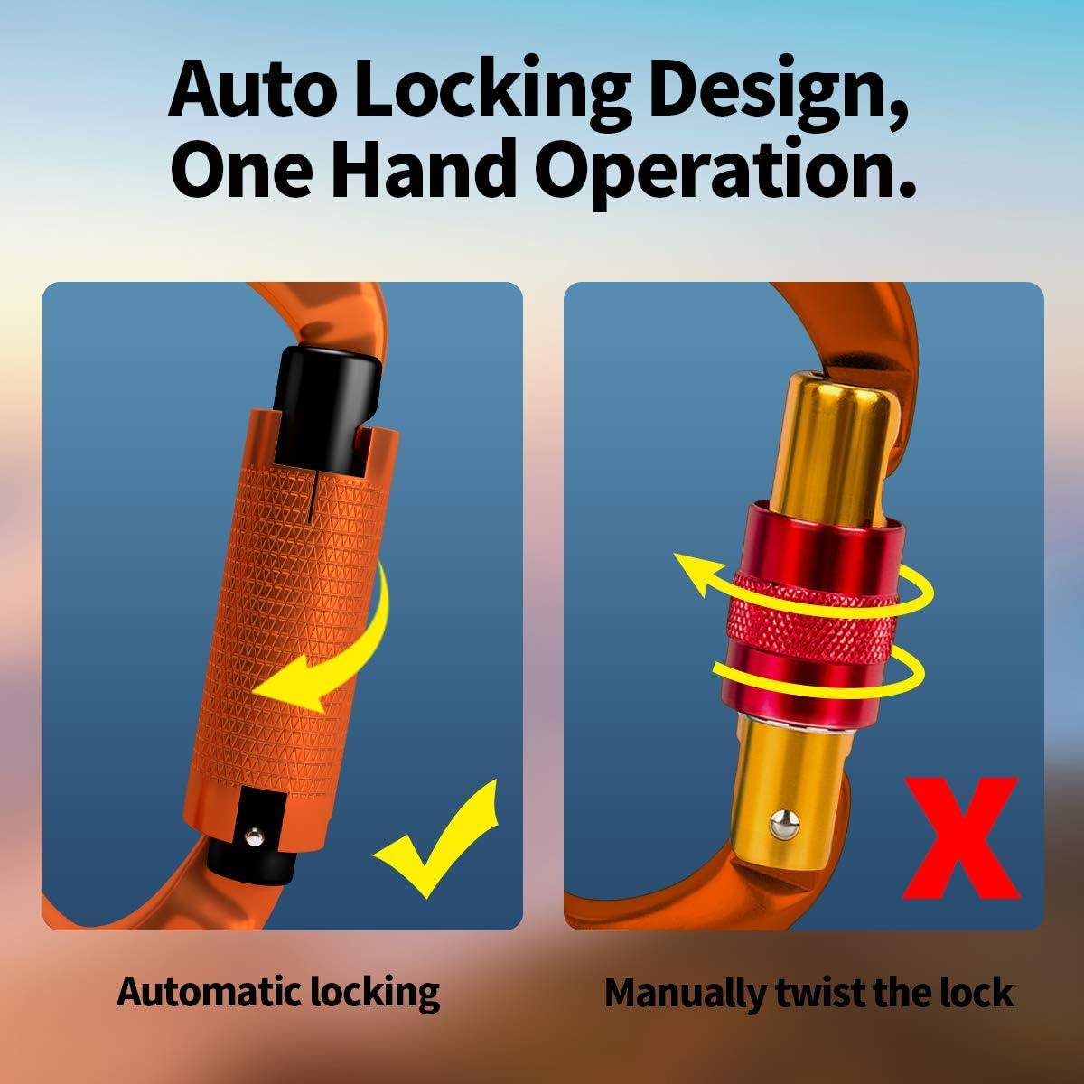 Carabineros FVW SGM7103TN Bloqueo Automático 25KN Naranja