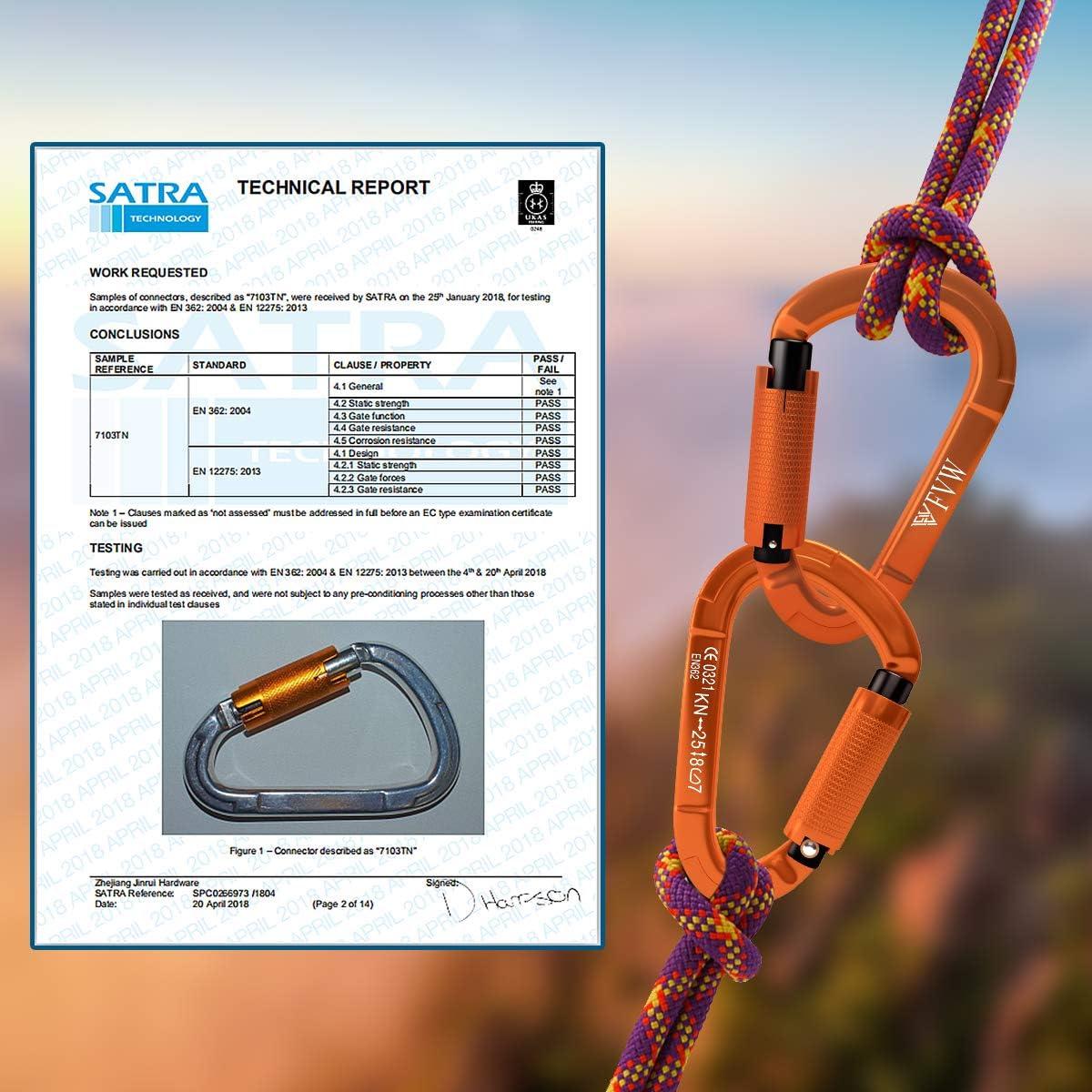 Carabineros FVW SGM7103TN Bloqueo Automático 25KN Naranja