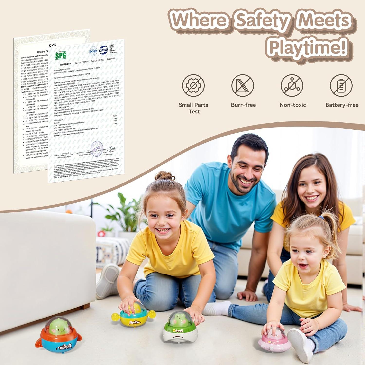 Coches de Fricción para Niños 1-3 Años - Juguetes de Animales