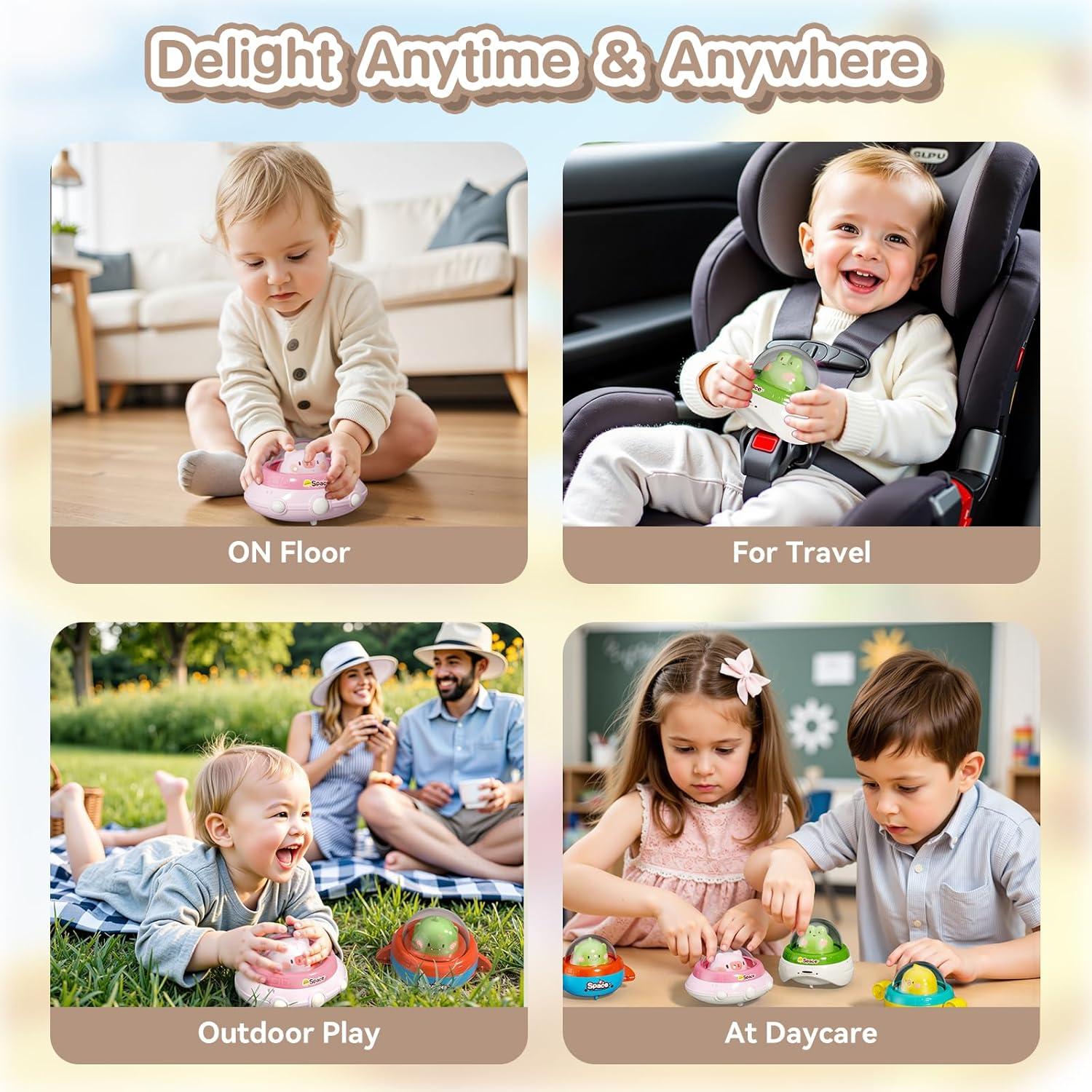 Coches de Fricción para Niños 1-3 Años - Juguetes de Animales