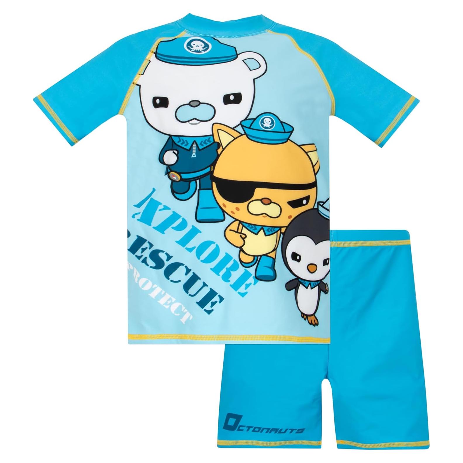 Traje de Baño Octonautas para Niños - Capitán Barnacles - Azul