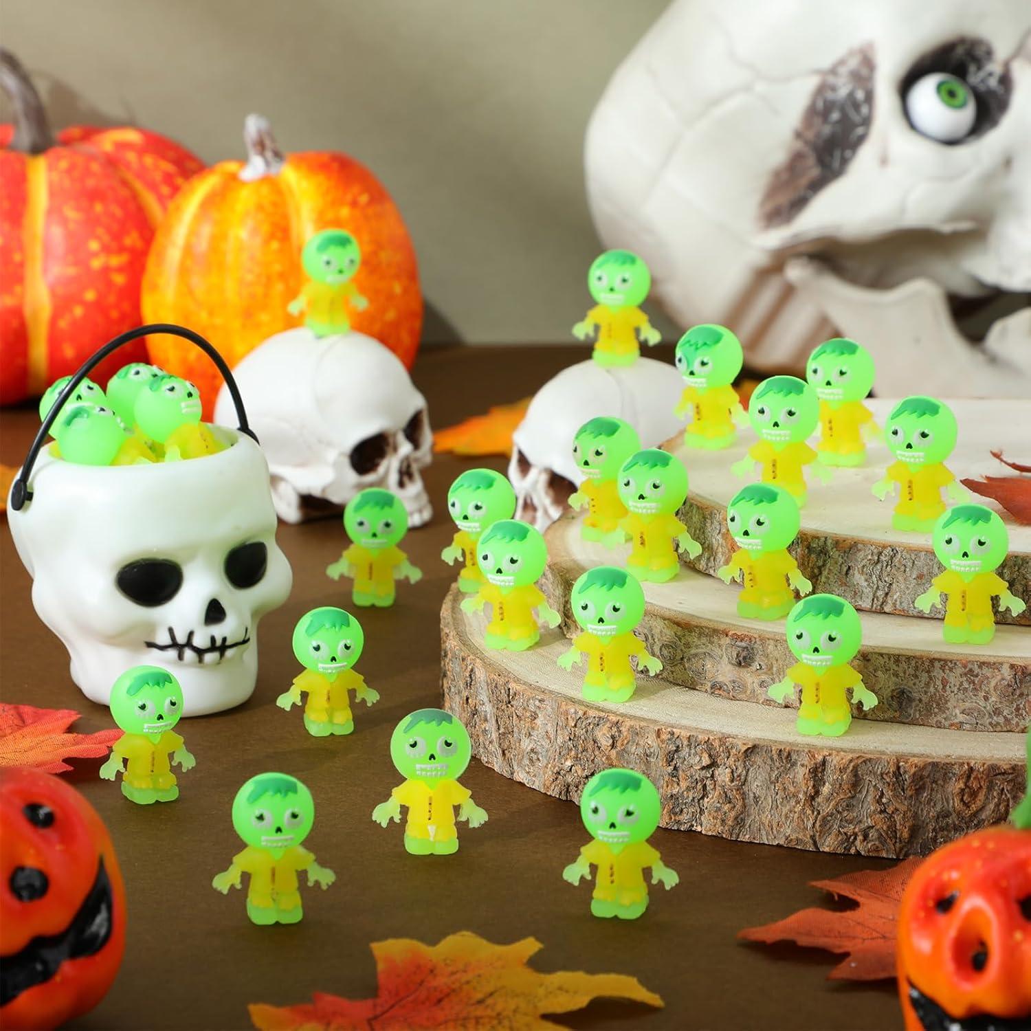 25 Mini Zombies Luminiscentes para Halloween - VioraWhite