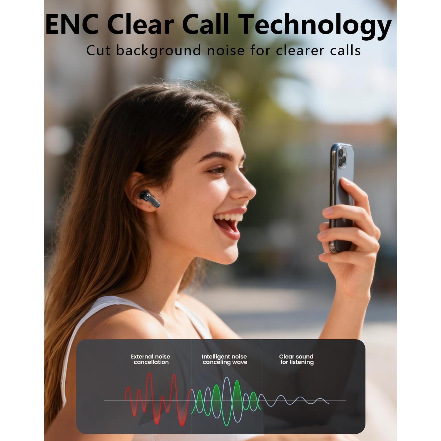 Auriculares Inalámbricos KVANCE73 Airdopes73 con ANC 140H