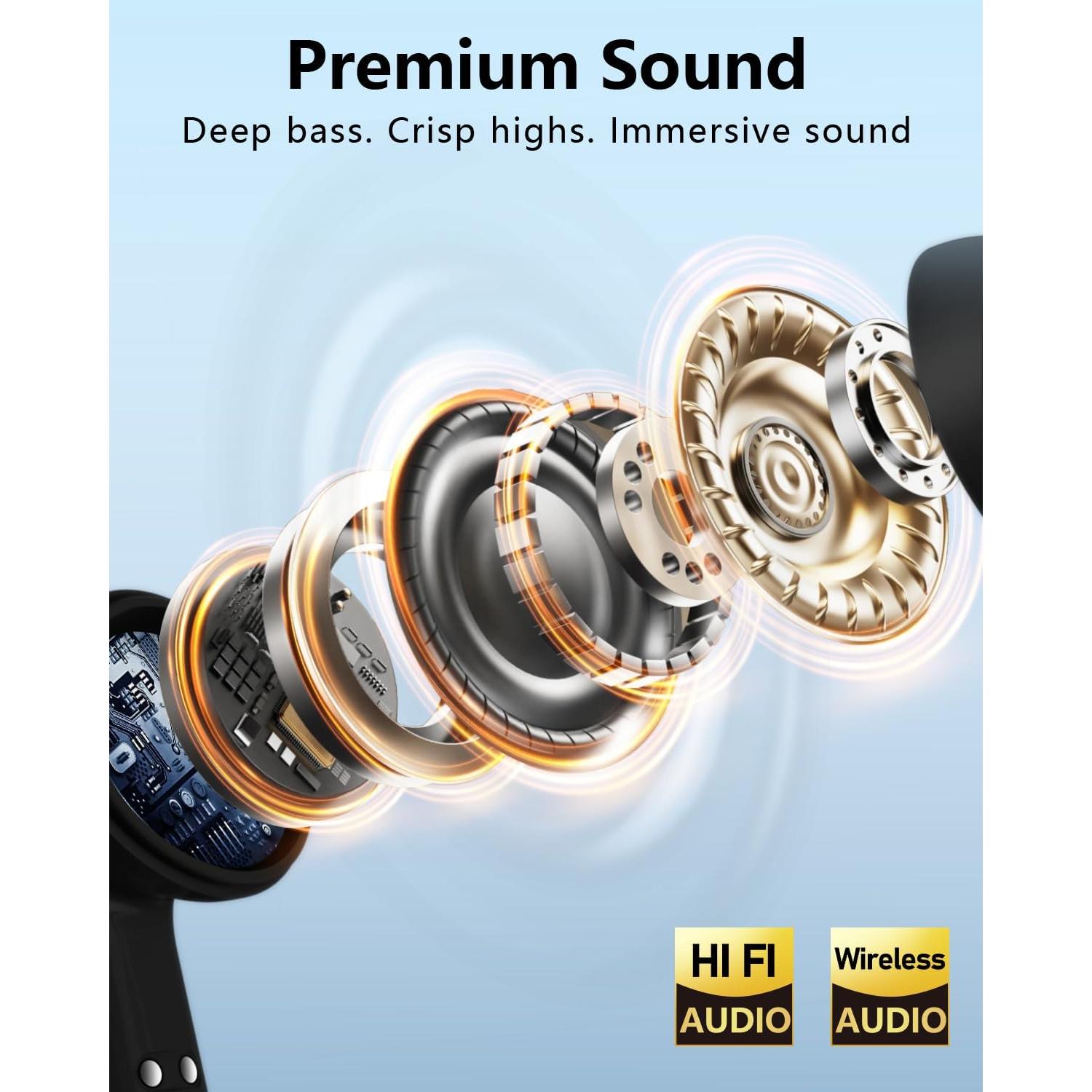 Auriculares Inalámbricos KVANCE73 Airdopes73 con ANC 140H