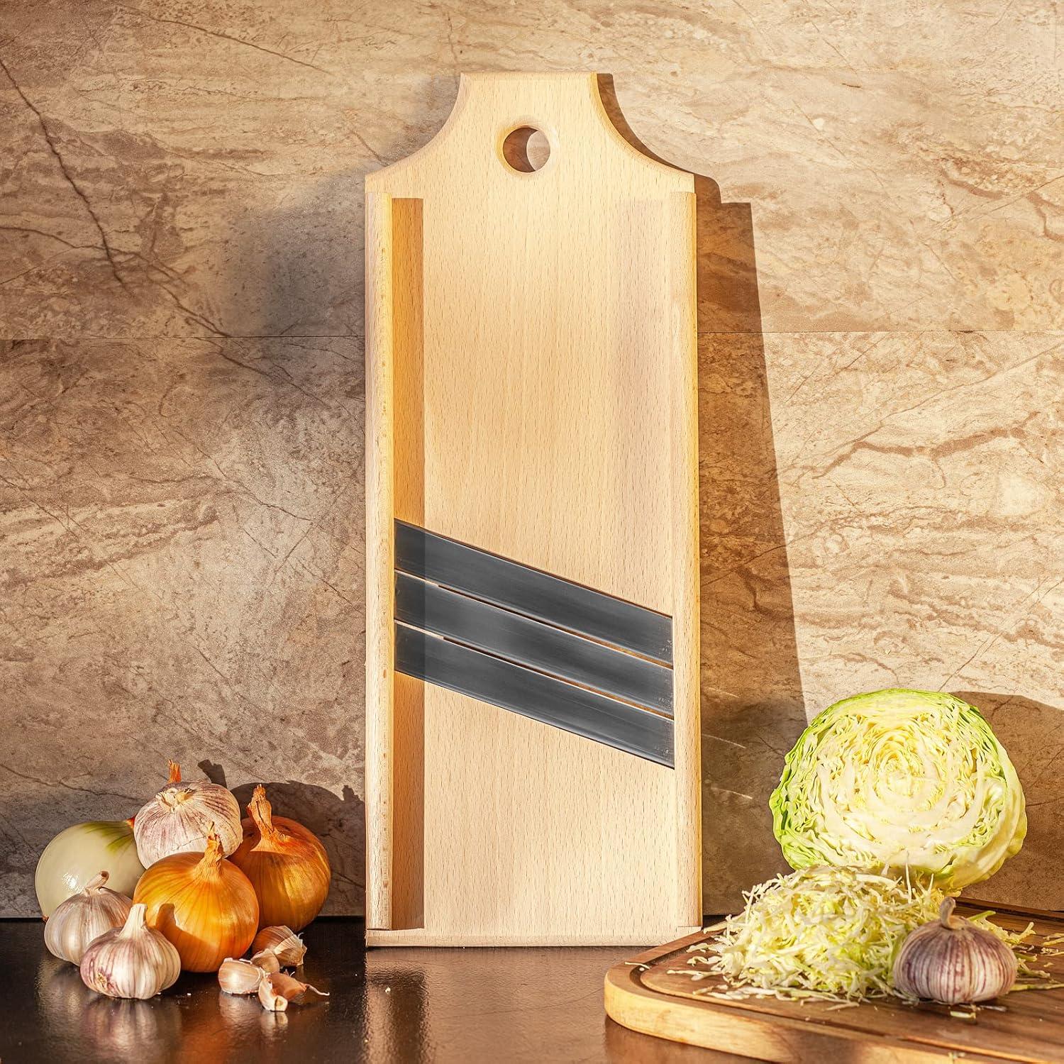 Rallador de repollo de madera SHSH 17.8x45 cm manual