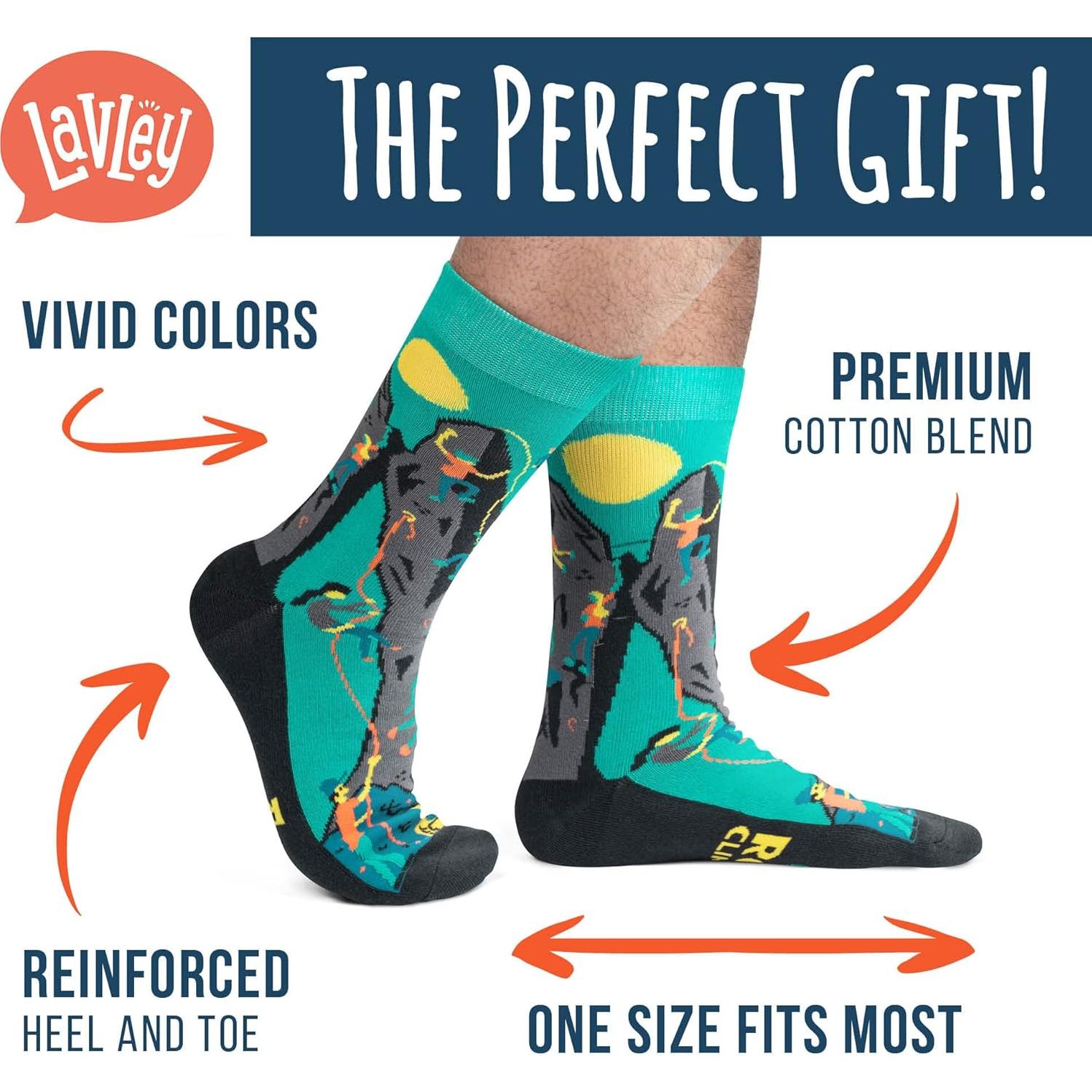 Calcetines Divertidos Lavley para Escaladores - Unisex