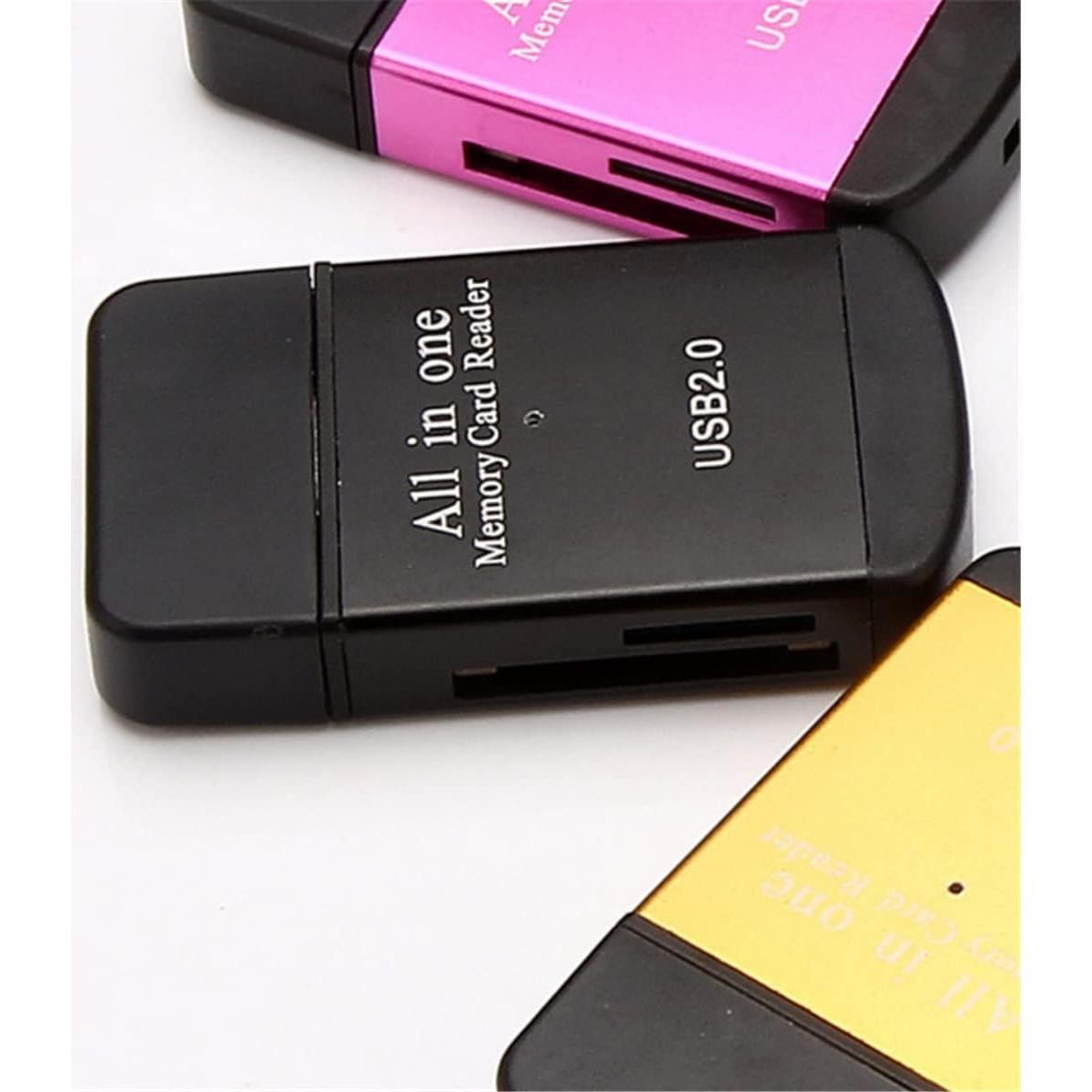 Lector de Tarjetas 4 en 1 TXY USB 2.0 Negro - SD, Micro SD, MS