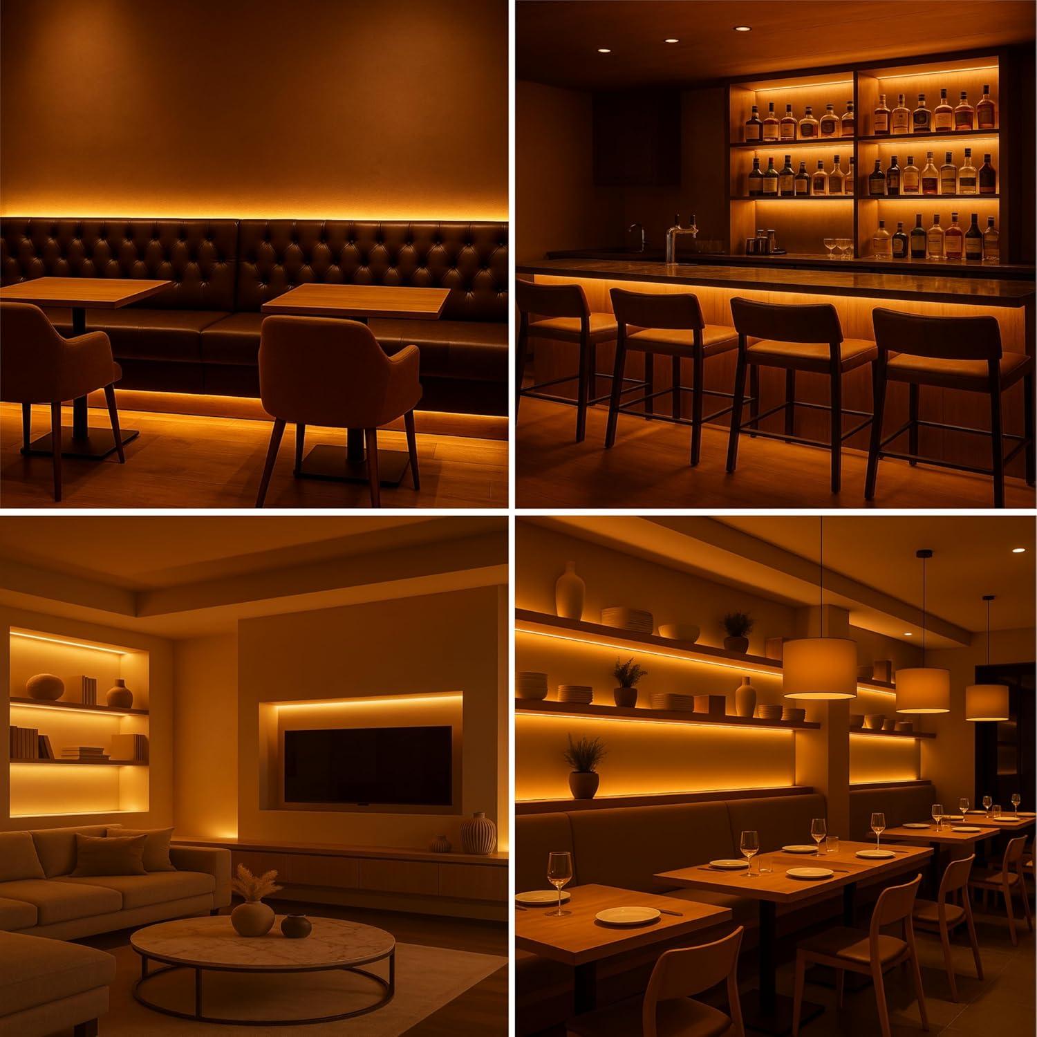 Tira LED COB Fluflux 5m 2400K 24V Regulable CRI 95