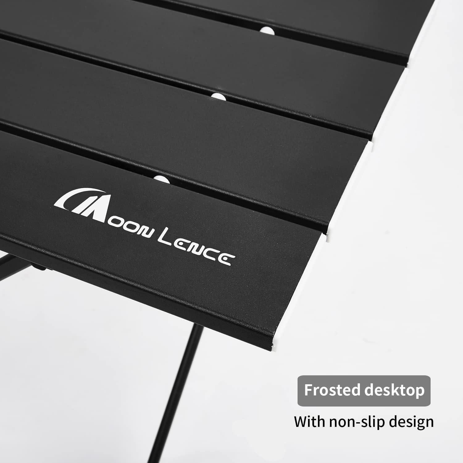 Mesa de Camping Plegable MOON LENCE 55.88x40.64cm Negra