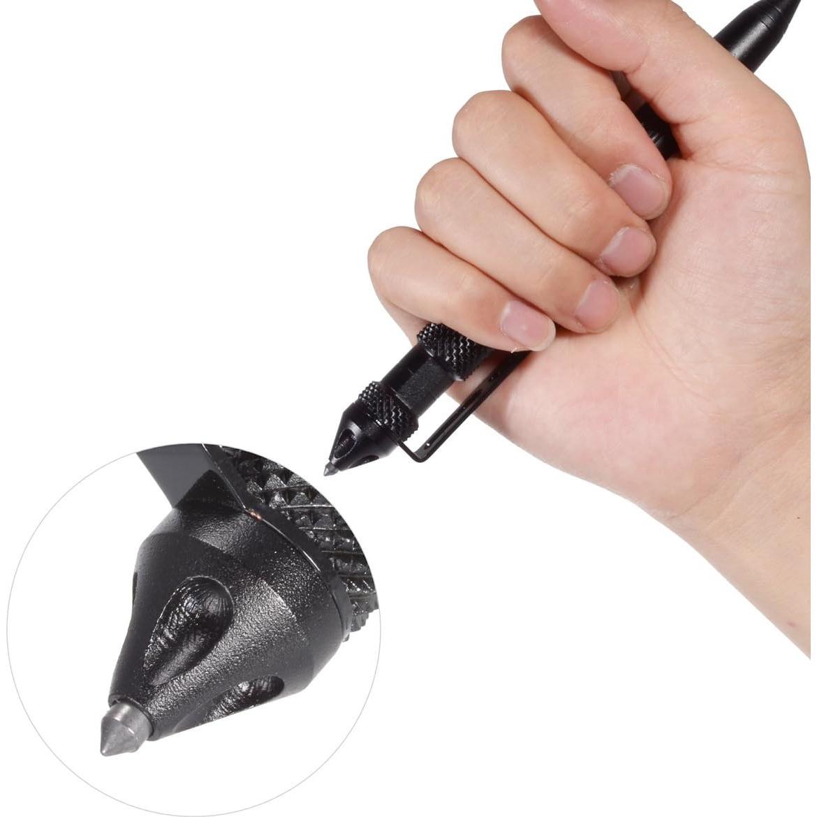 Bolígrafo Táctico WTDD T6-6061 Negro Multi-funcional