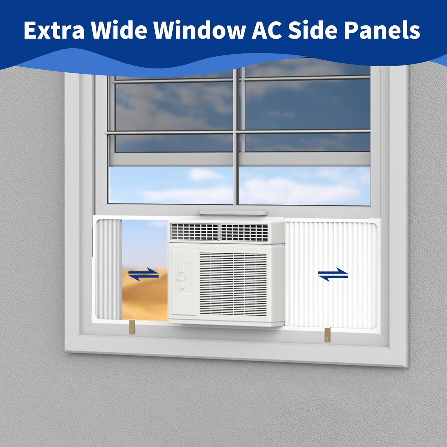 Panel Lateral Ajustable para Aire Acondicionado de Ventana 5000-14000 BTU