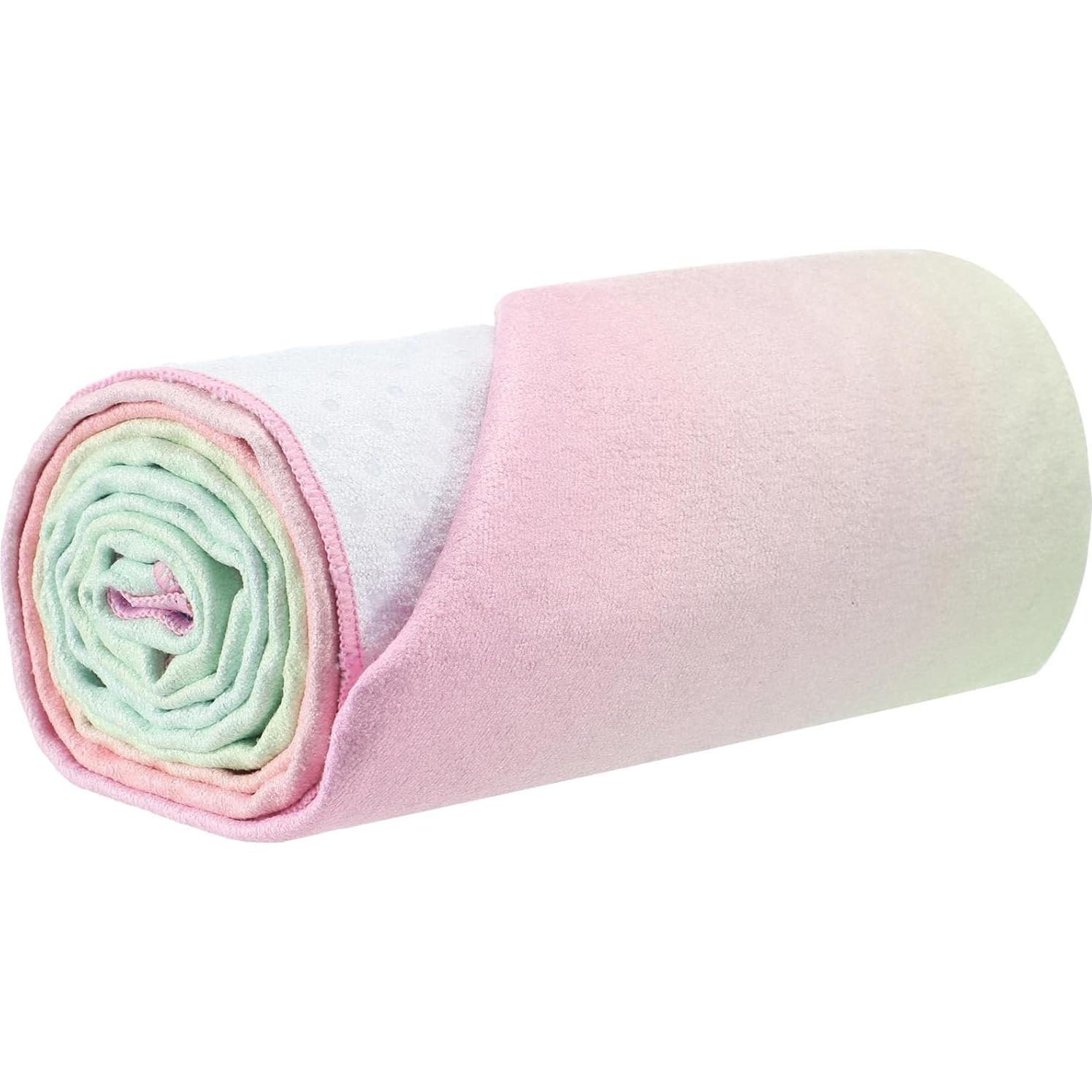 Toalla de Yoga Peryiter Verde Antideslizante Microfibra 182.88x60.96cm