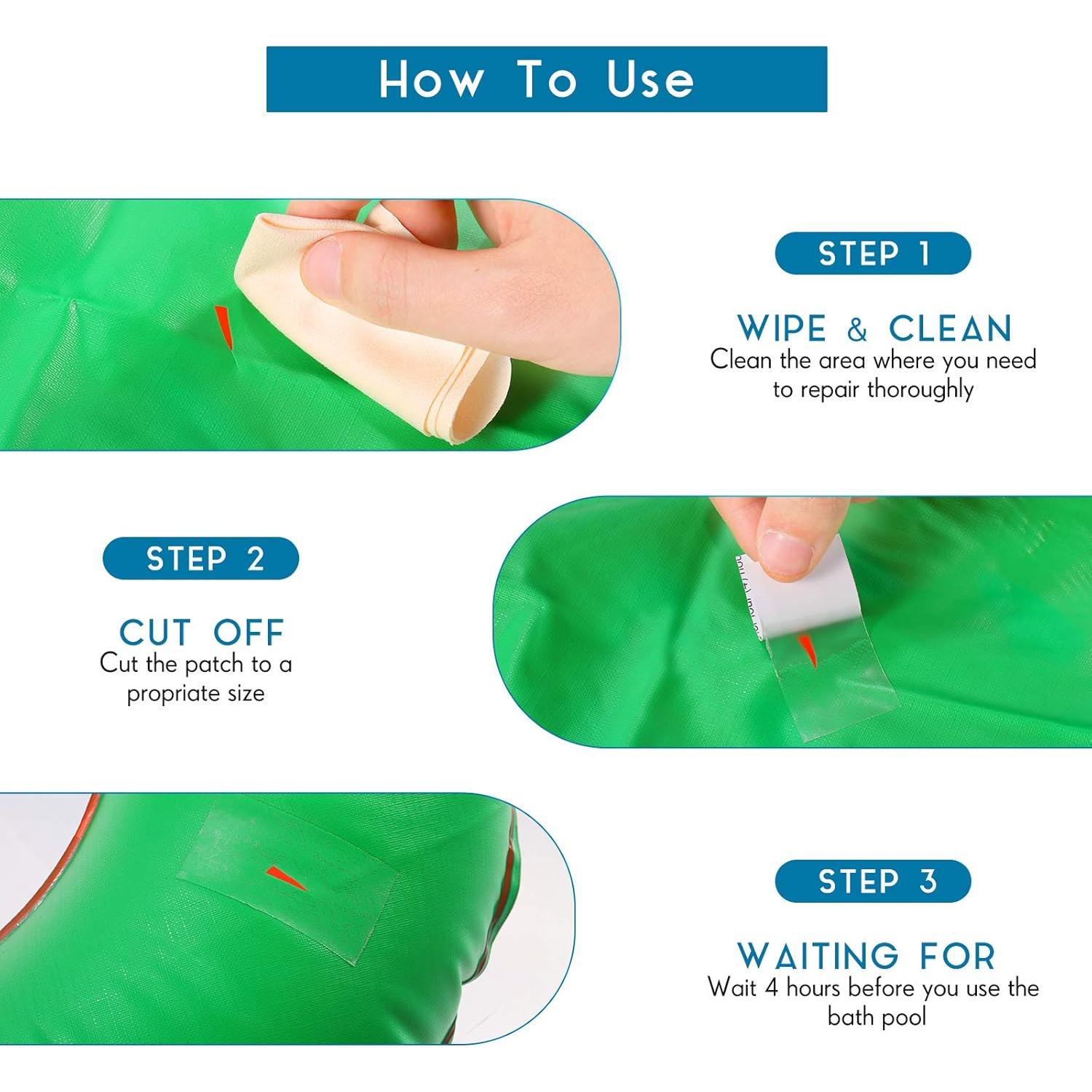 Kit de Reparación de Parches Inflables Zonon 20 Piezas Negro