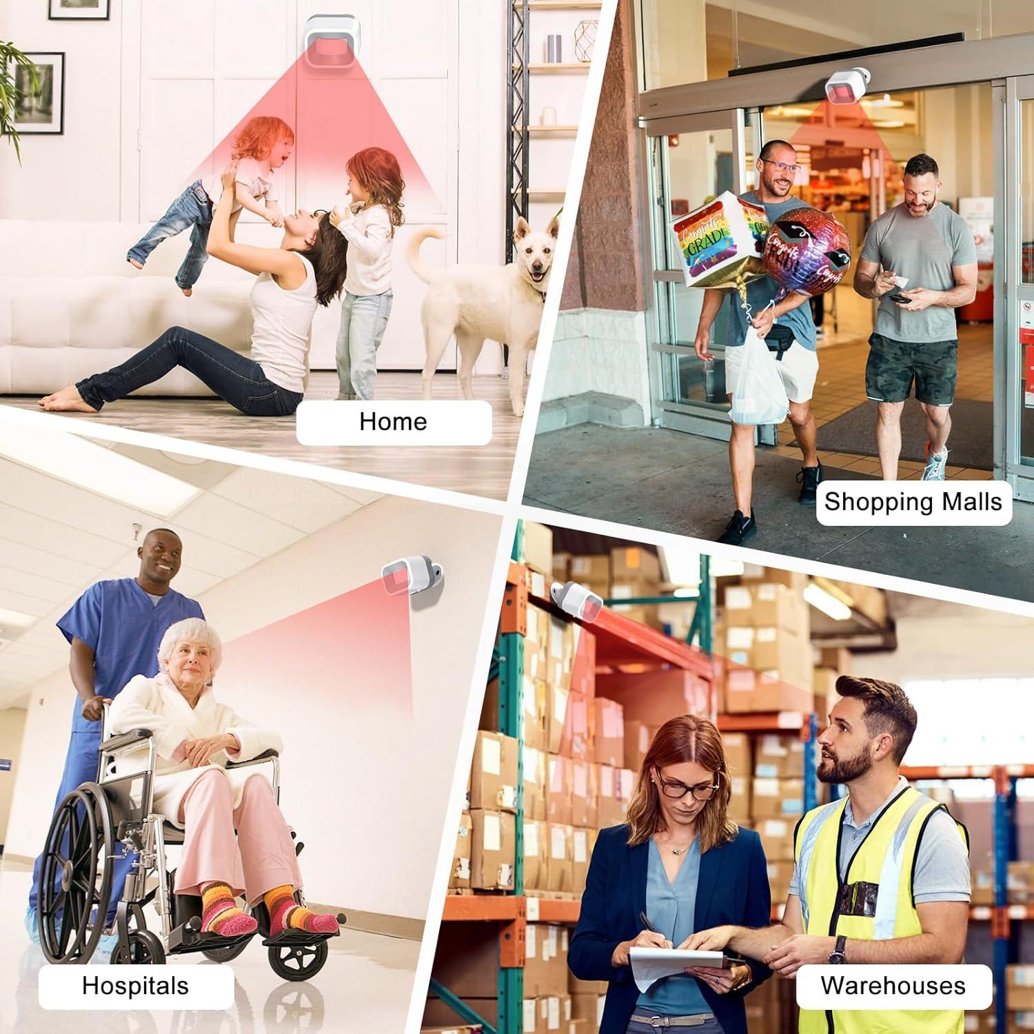 Timbre de puerta COTINSE inalámbrico con sensor de movimiento