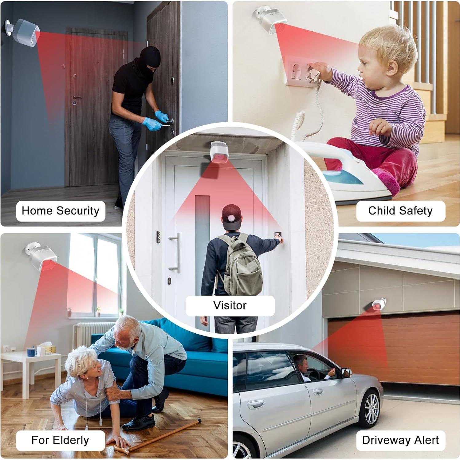 Timbre de puerta COTINSE inalámbrico con sensor de movimiento