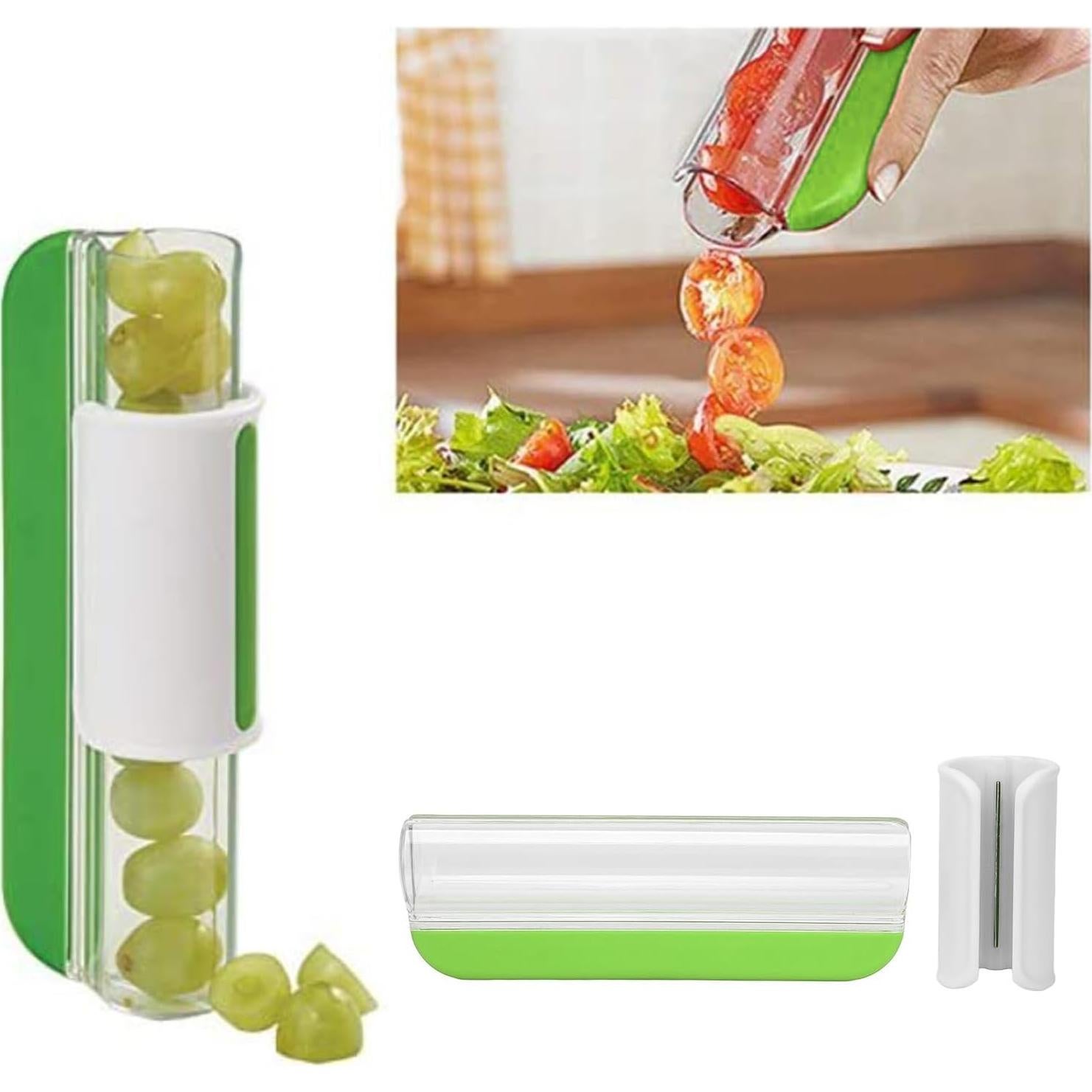 Cortador de Frutas Pequeñas JTLB Verde - Tomates, Uvas, Cerezas