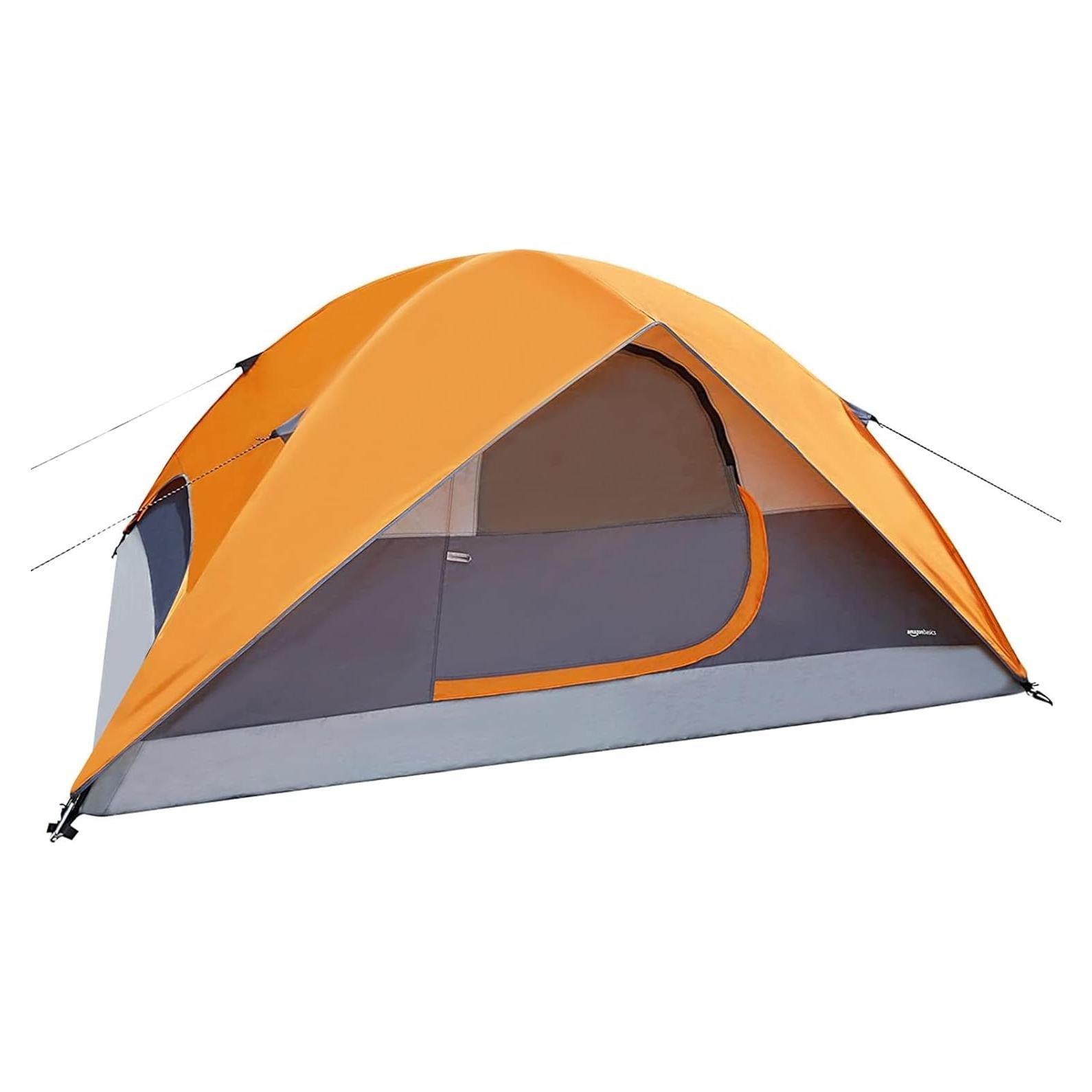Carpa de Camping Amazon Basics Domo 4 Personas Naranja 2.74x2.13m