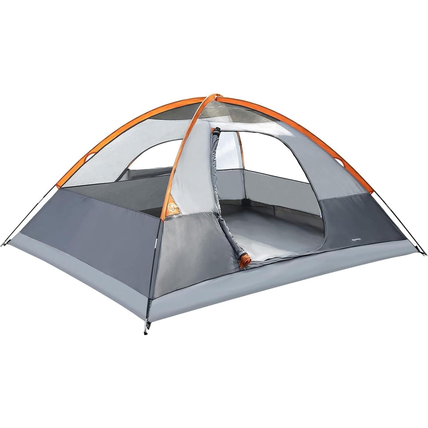 Carpa de Camping Amazon Basics Domo 4 Personas Naranja 2.74x2.13m
