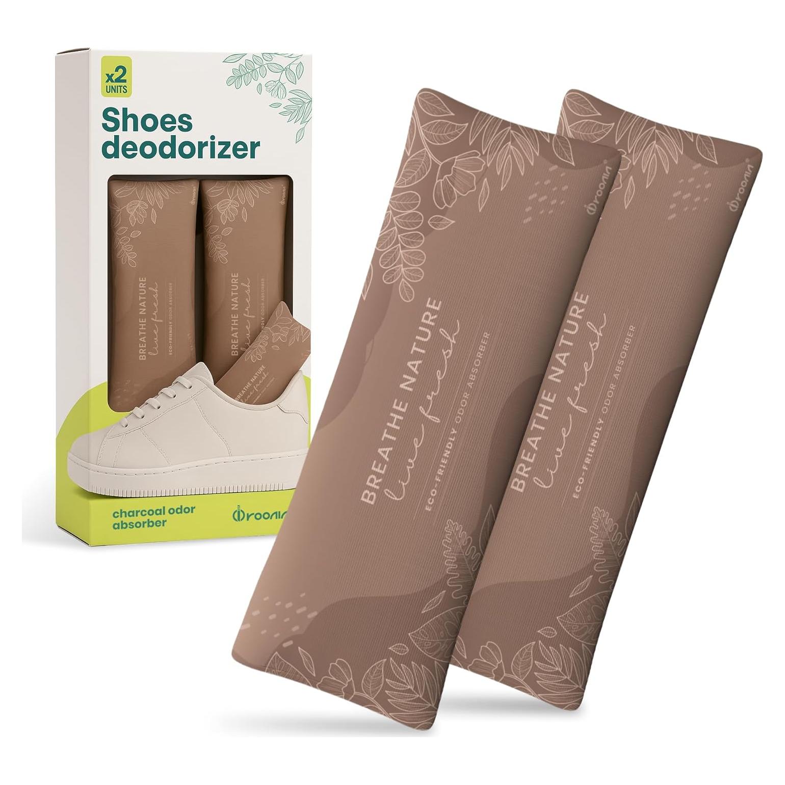 Insertos Desodorantes para Zapatos Roonin - Carbón Activado - Paquete de 2
