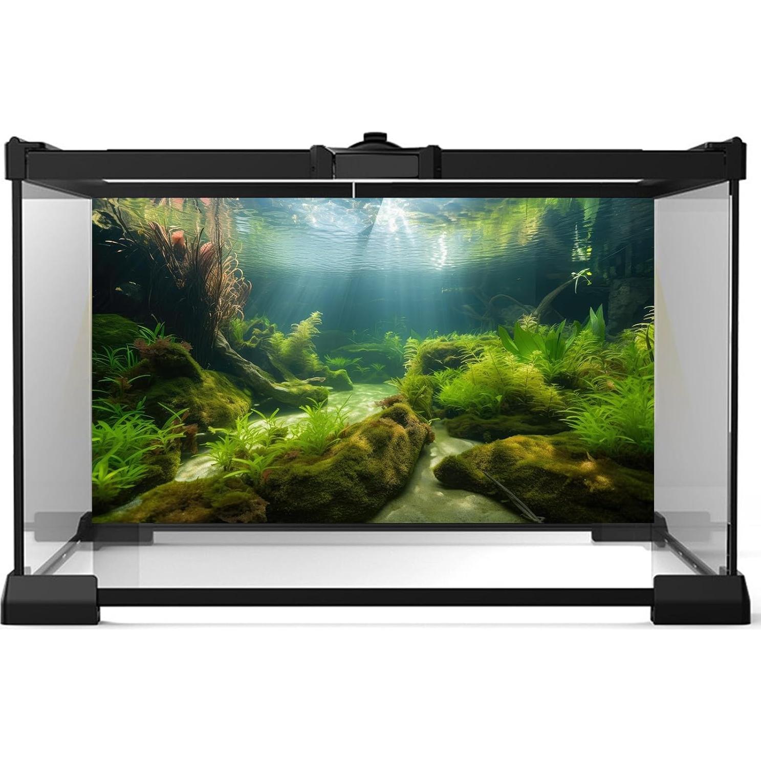 Fondo de Acuario Vinilo 90x45 cm Riivvdise - 3 Diseños