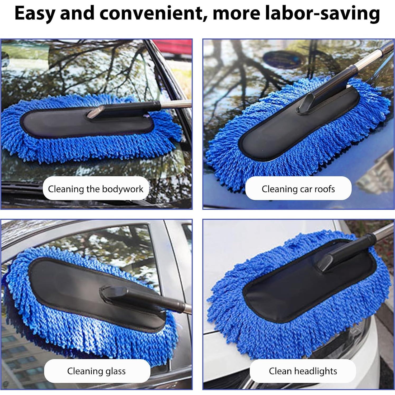 Juego de 2 Plumones de Microfibra BWBWND para Autos Azul