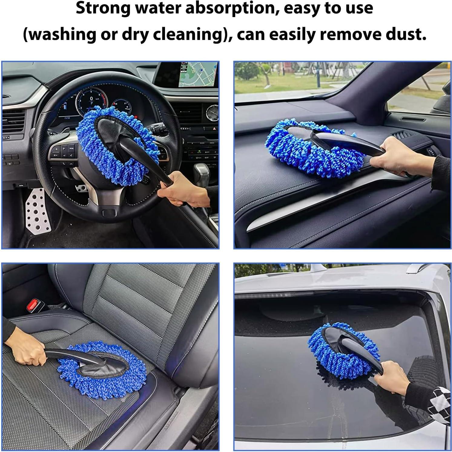 Juego de 2 Plumones de Microfibra BWBWND para Autos Azul