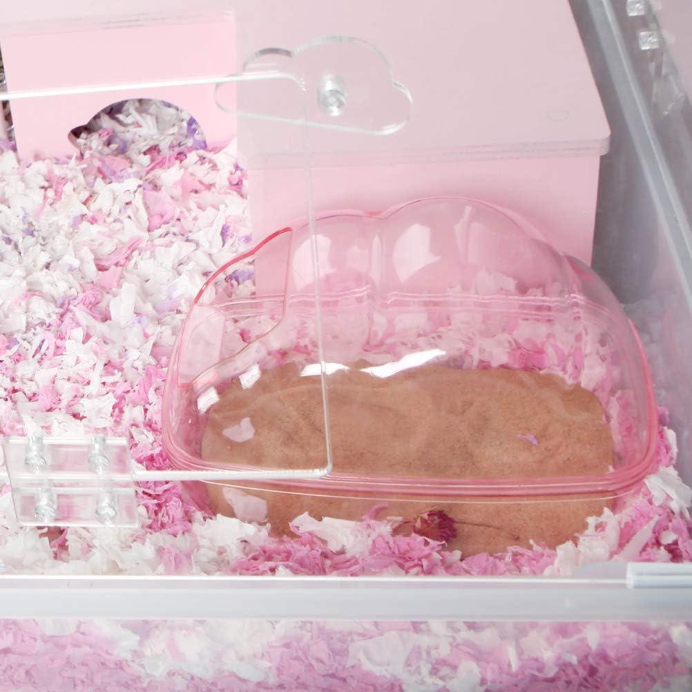 Contenedor de Baño de Arena BUCATSTATE Grande Azul para Hámster