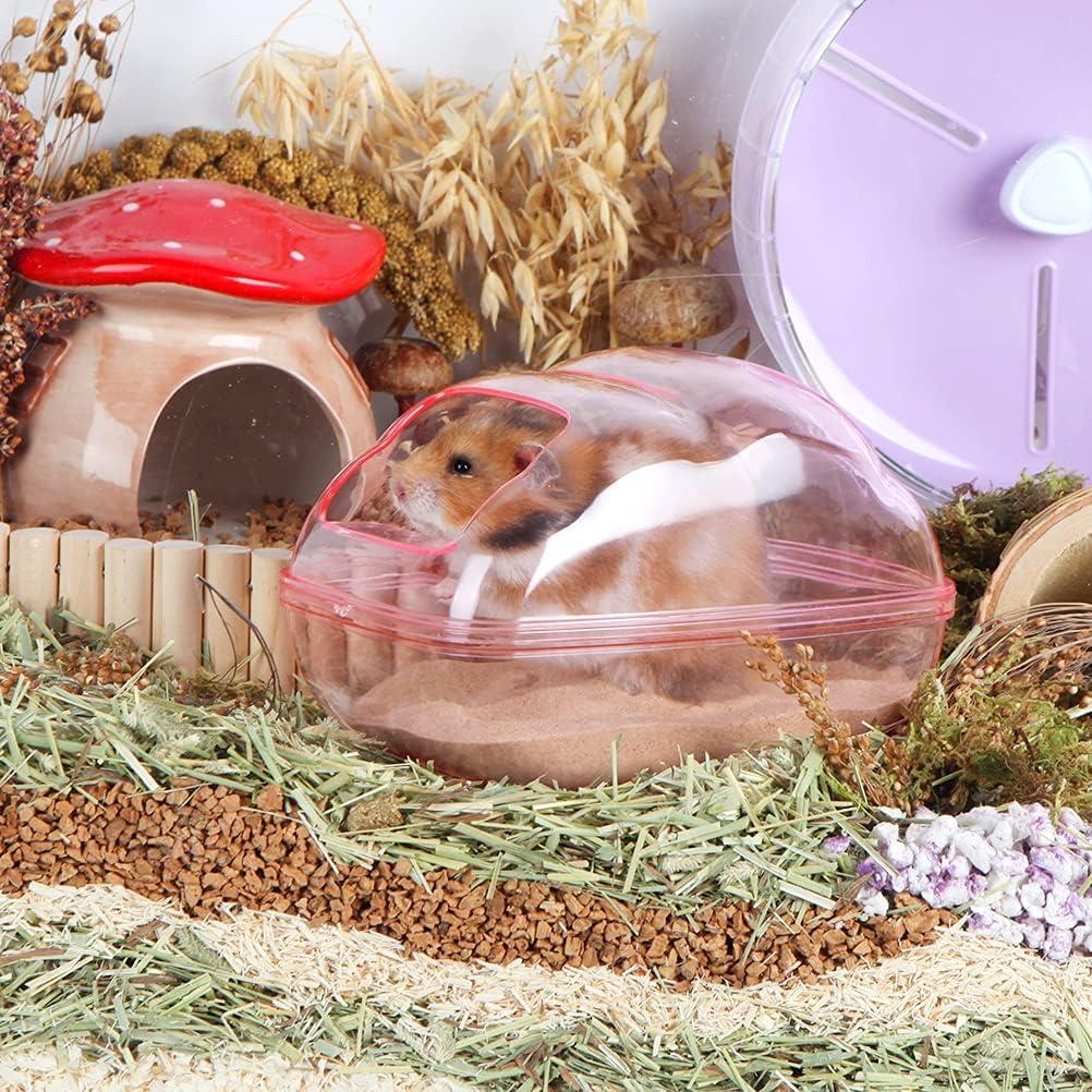 Contenedor de Baño de Arena BUCATSTATE Grande Azul para Hámster